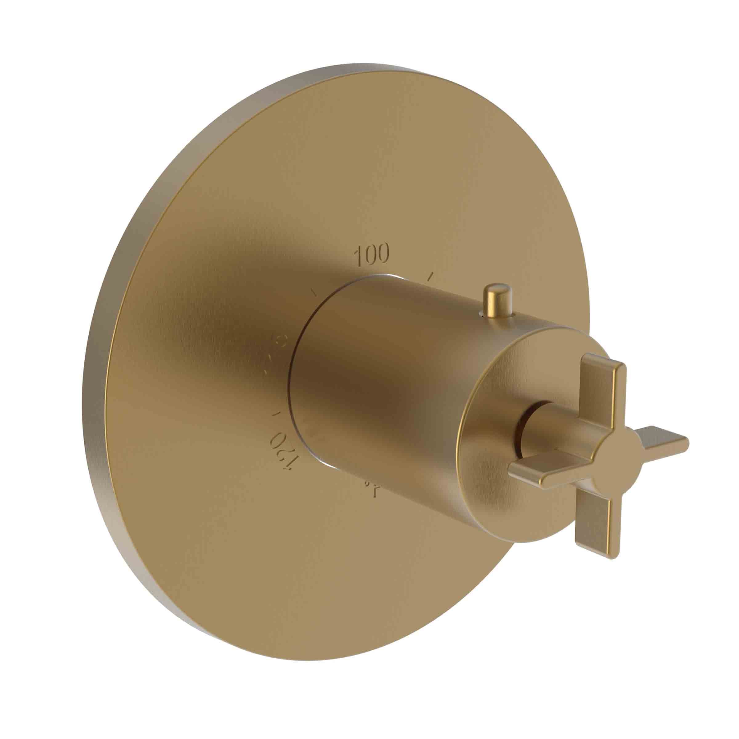 Newport Brass Tolmin 3/4" Round Thermostatic Trim Plate with Handle