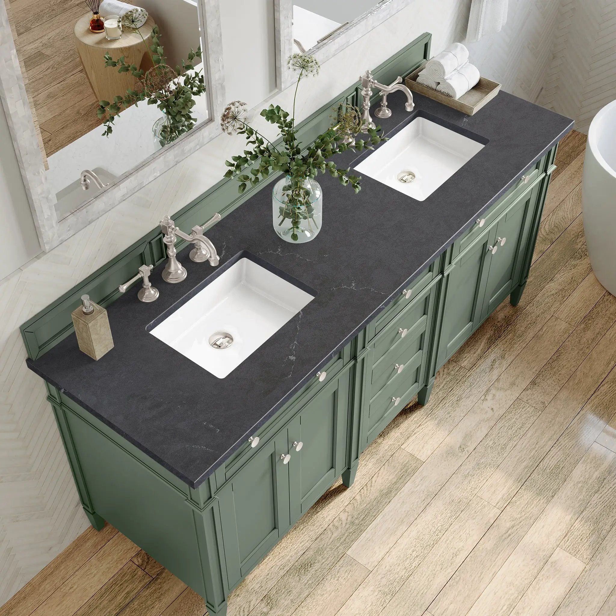 smokey celadon vanity