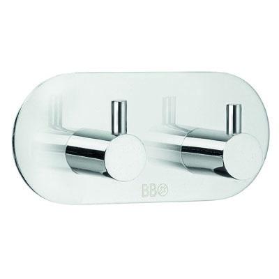 Smedbo Beslagsboden Design Double Towel Hook Self-adhesive