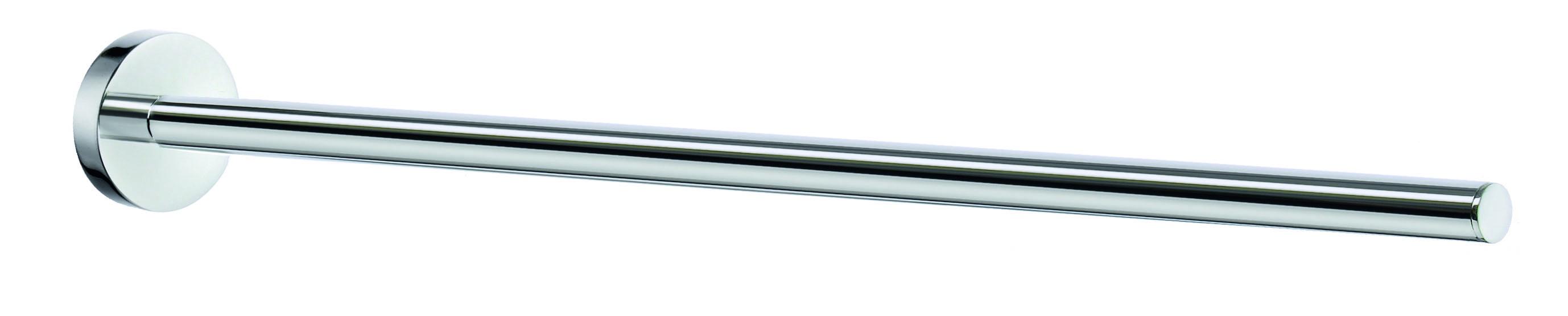 polished chrome towel rail