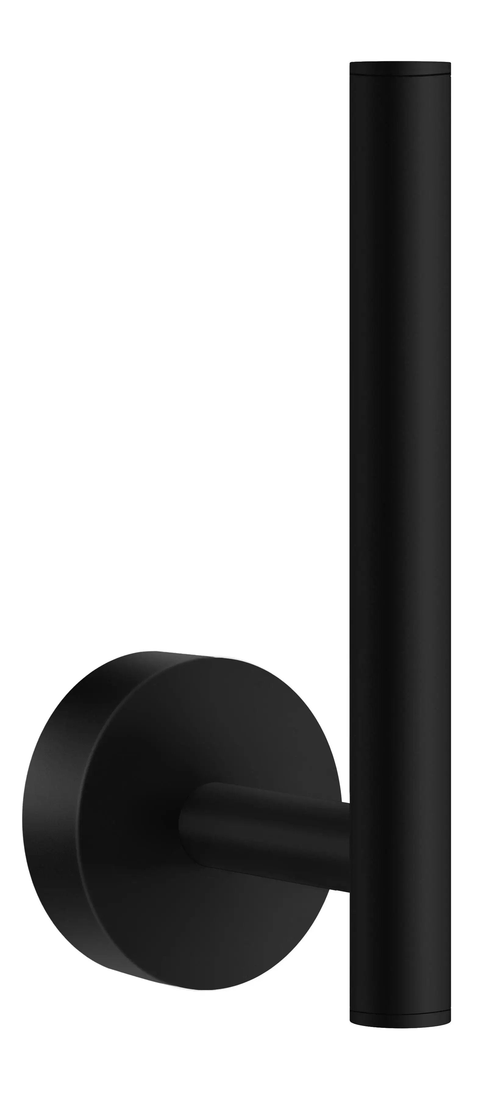 black toilet roll holder