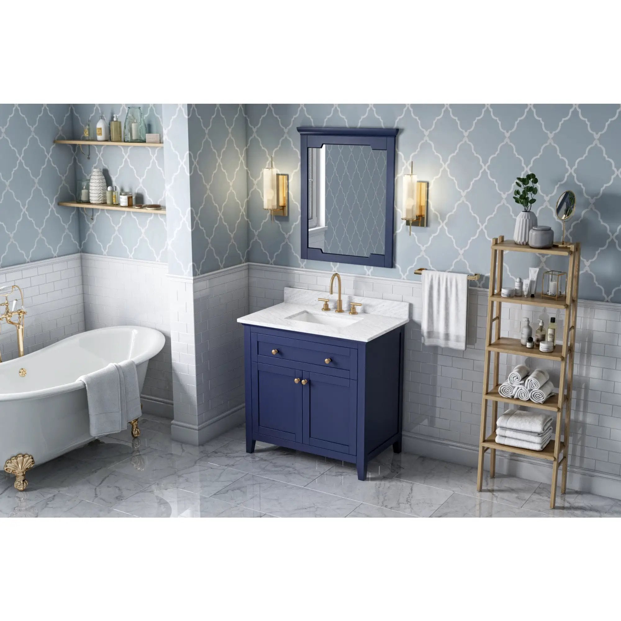 Jeffrey Alexander Chatham 28" W x 1-1/2" D x 34" H Mirror by Jeffrey Alexander