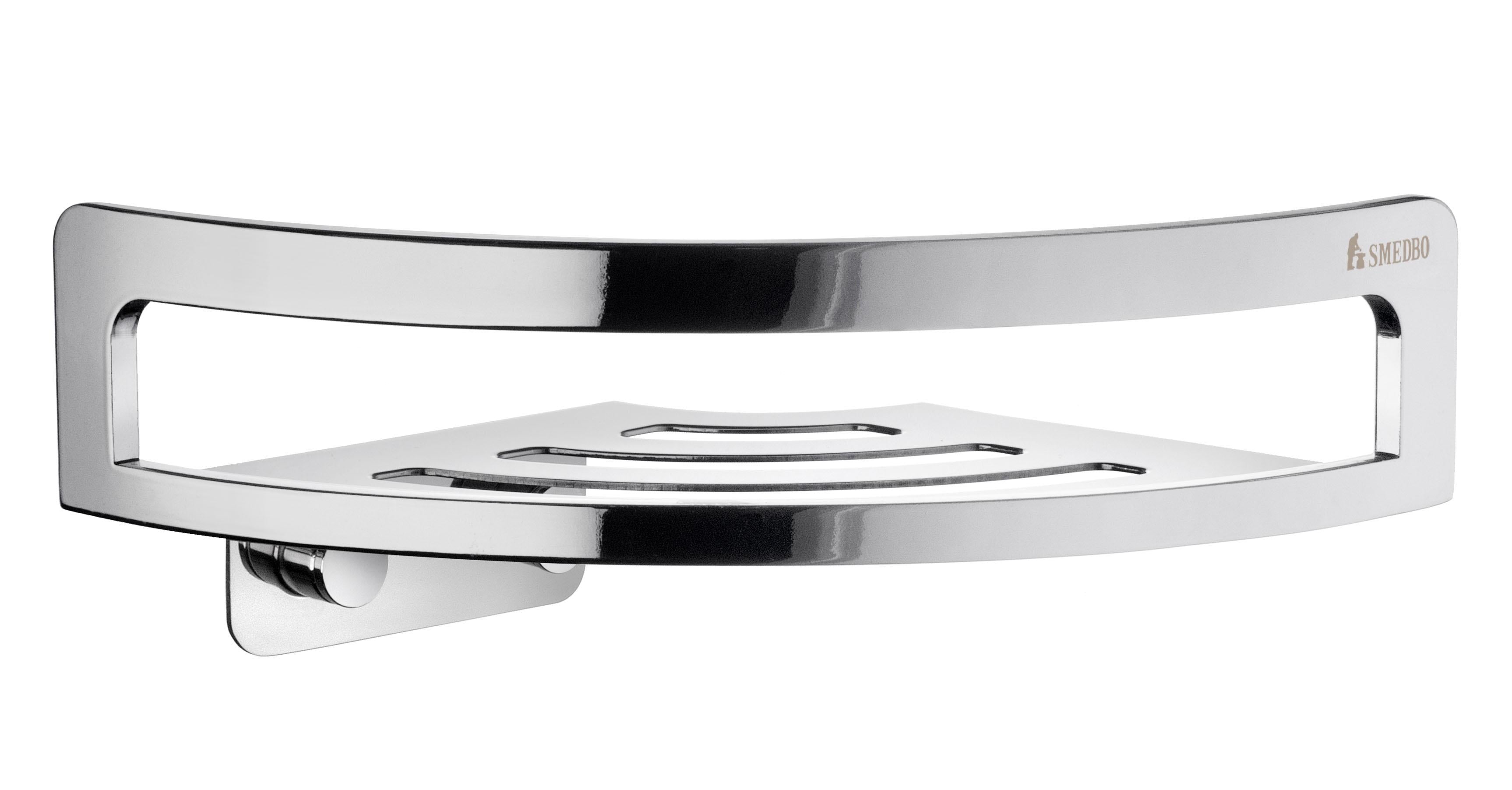 chromed stainless steel shower basket