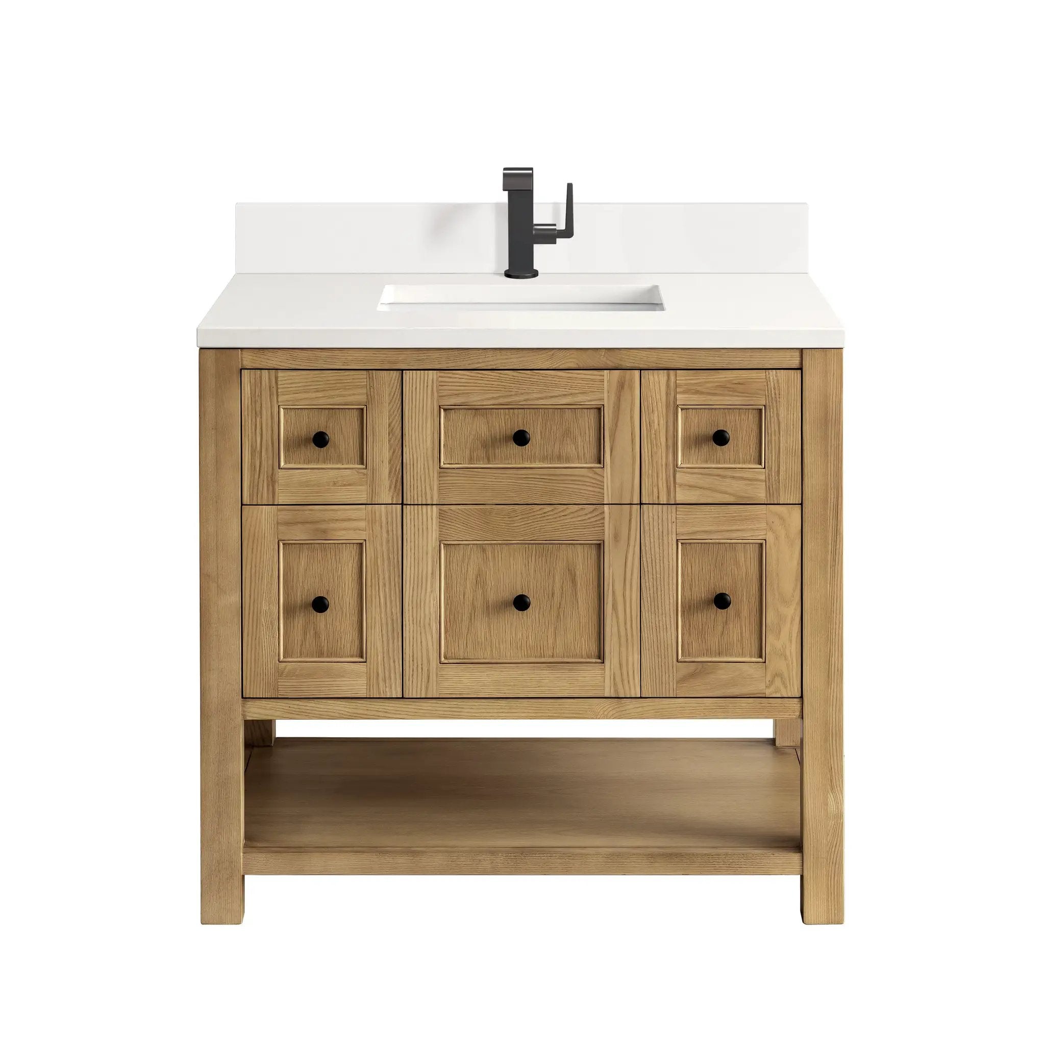 James Martin Breckenridge 36" Single Vanity Set - Light Natural Oak by James Martin Vanities