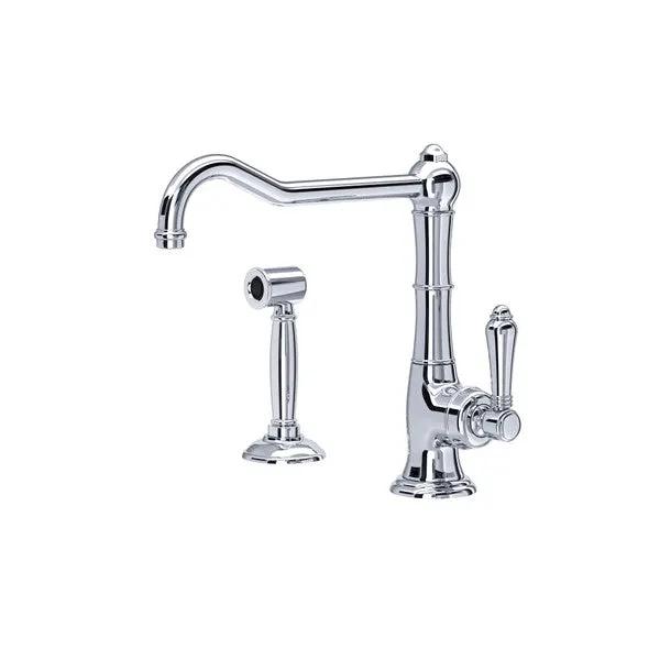 polished chrome kitchen faucet