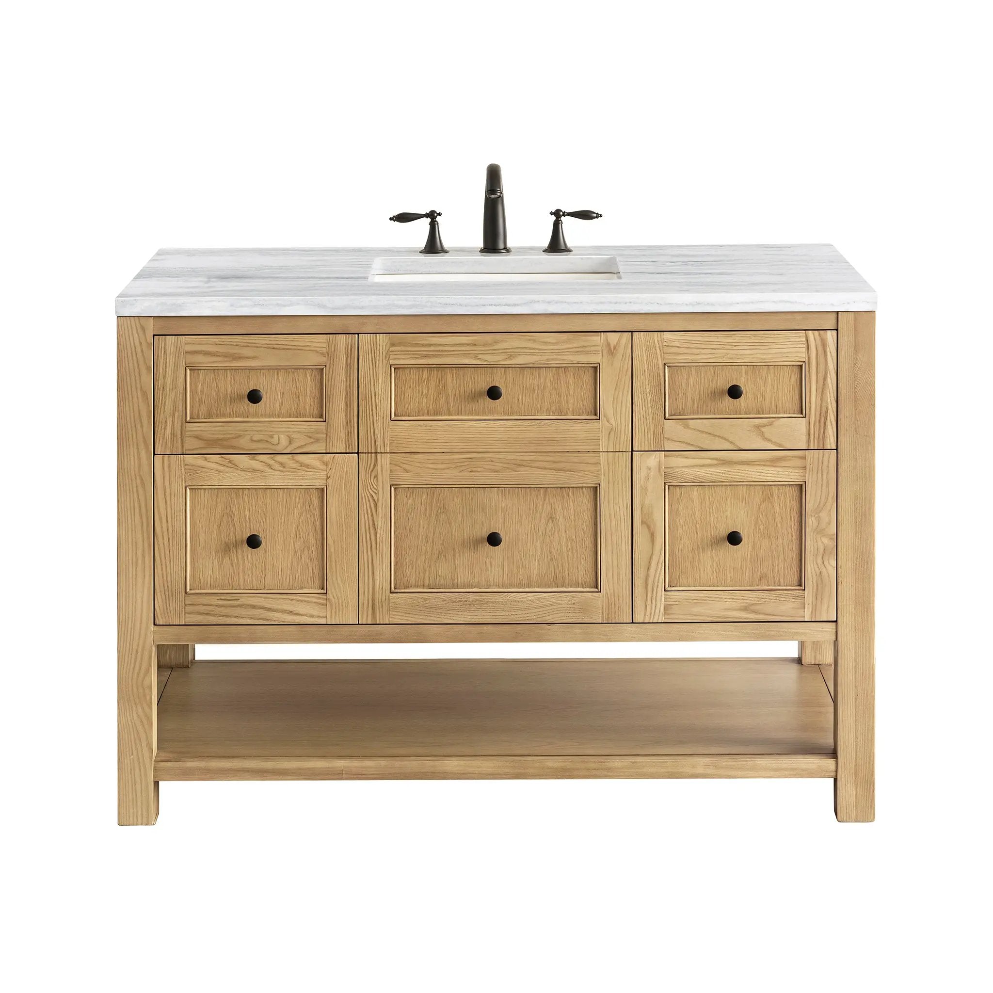 James Martin Breckenridge 48" Single Vanity Set - Light Natural Oak by James Martin Vanities
