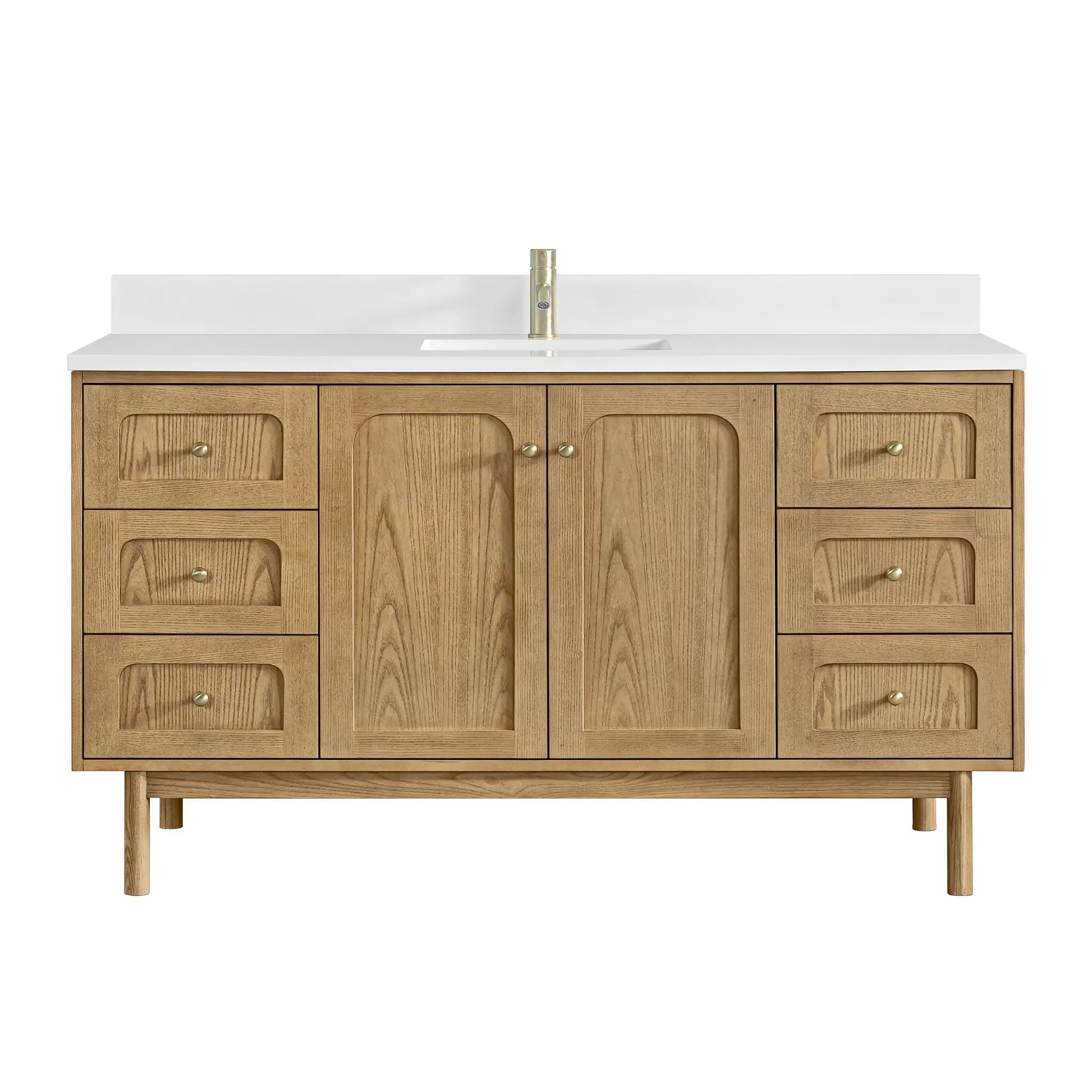 James Martin Laurent 60" Single Vanity Set - Light Natural Oak by James Martin Vanities