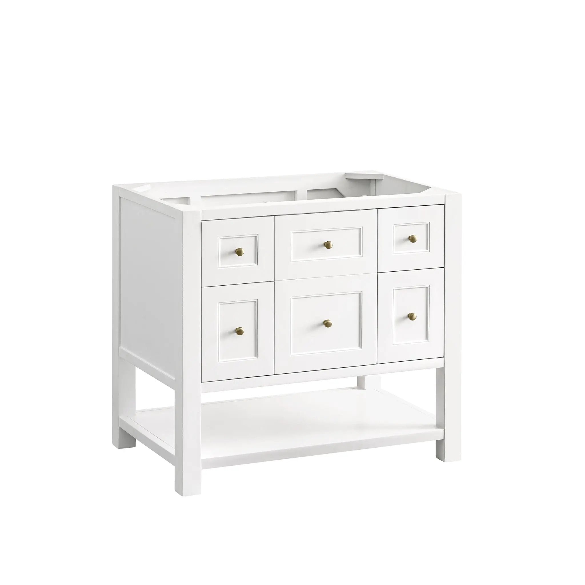 bright white vanity