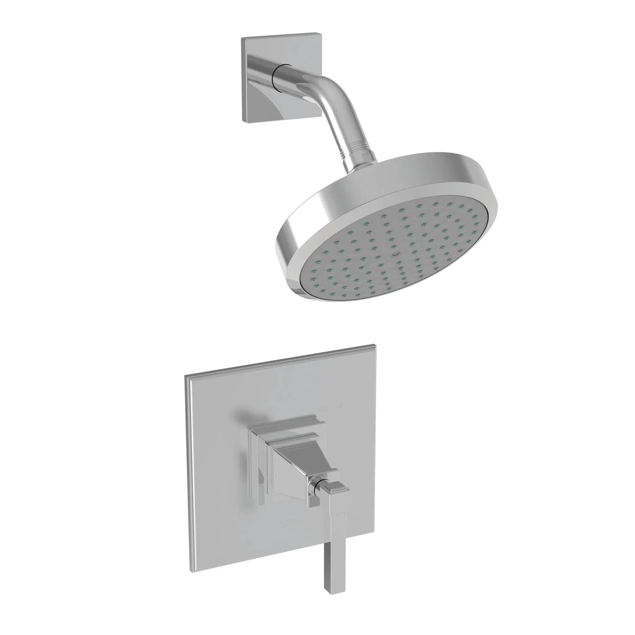 polished chrome shower trim