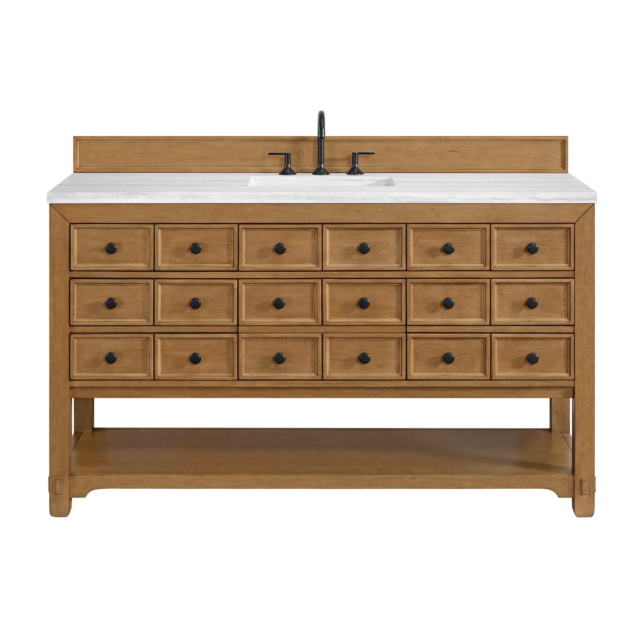 James Martin Malibu 60" Single Vanity Set - Amber Birch by James Martin Vanities