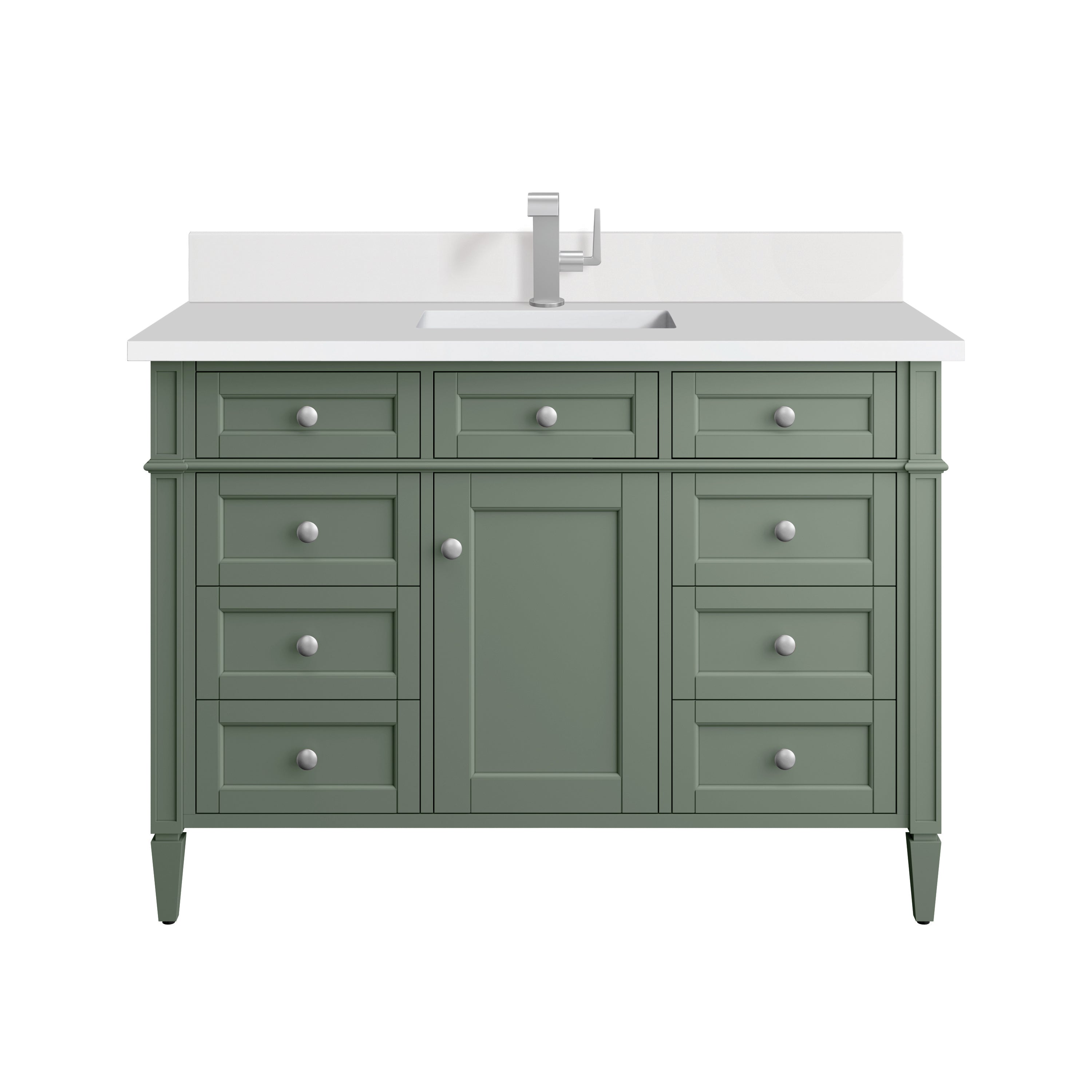 James Martin Vanities Brittany 48" Single Vanity - Smokey Celadon