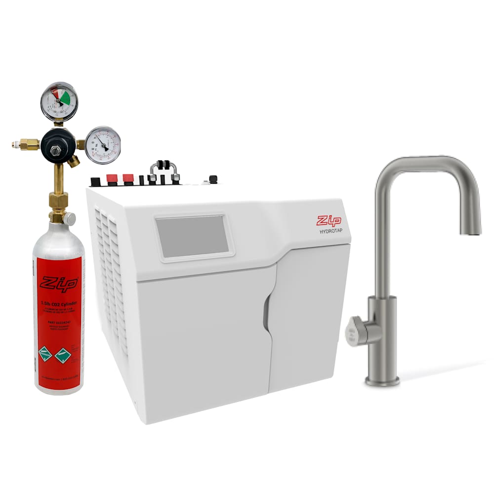 Zip Water HydroTap Boiling, Chilled, Sparkling Kit with Cube Plus Tap