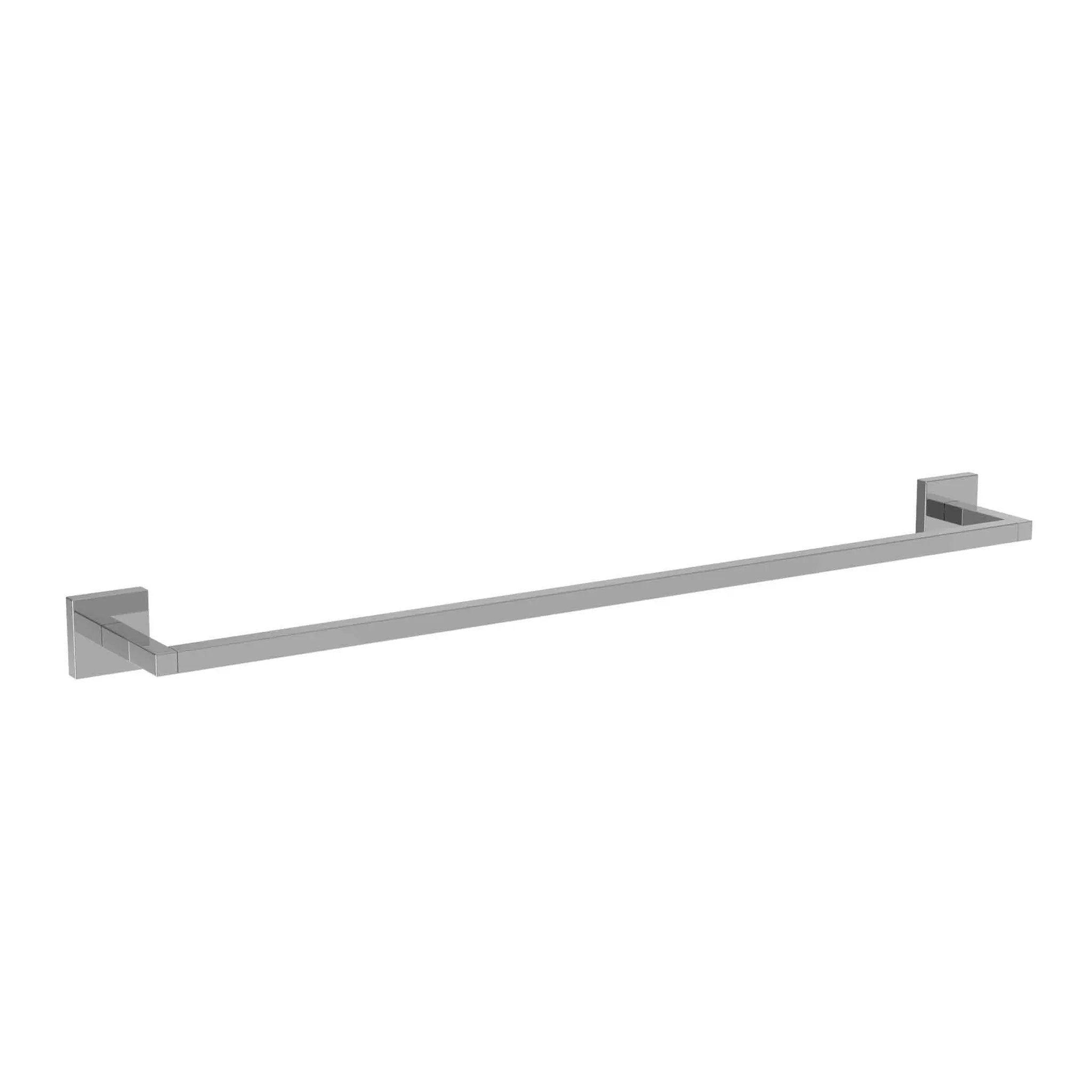 polished chrome towel bar