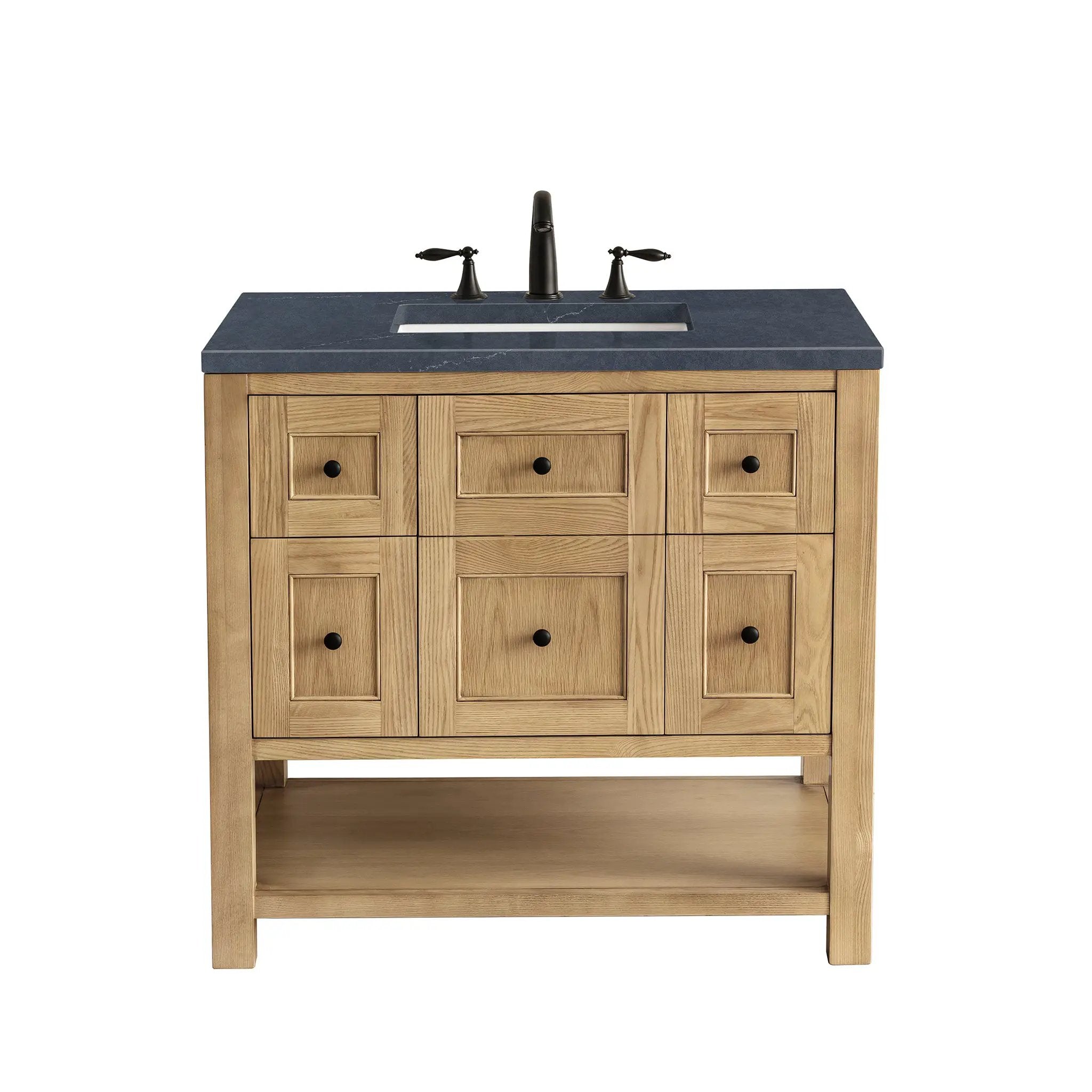 James Martin Breckenridge 36" Single Vanity Set - Light Natural Oak by James Martin Vanities