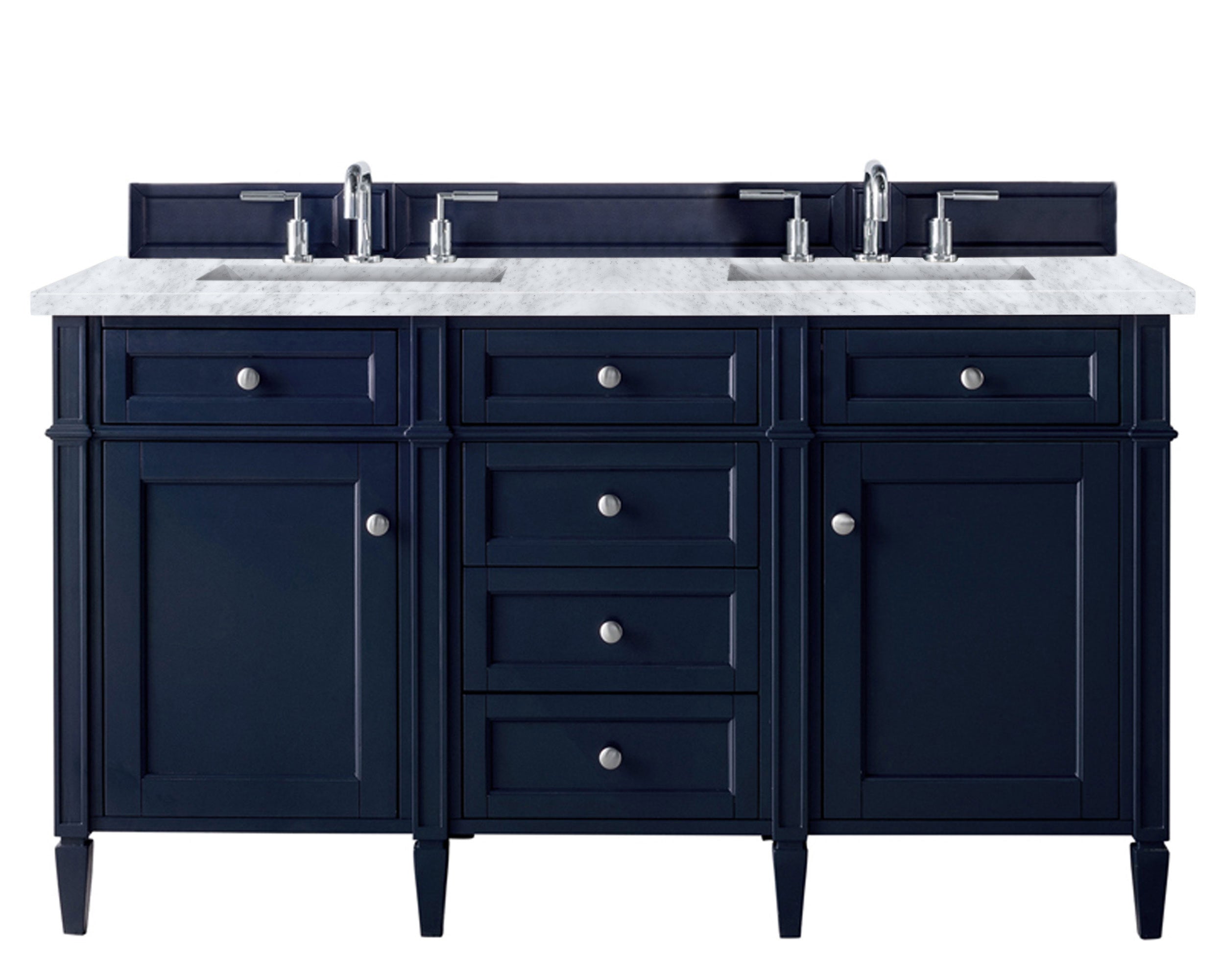 James Martin Brittany 60" Double Vanity Set - Victory Blue by James Martin Vanities