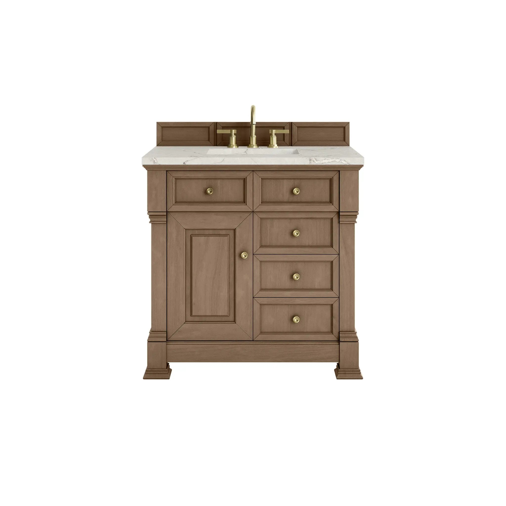 James Martin Brookfield 36" Single Vanity Set - Pecan by James Martin Vanities