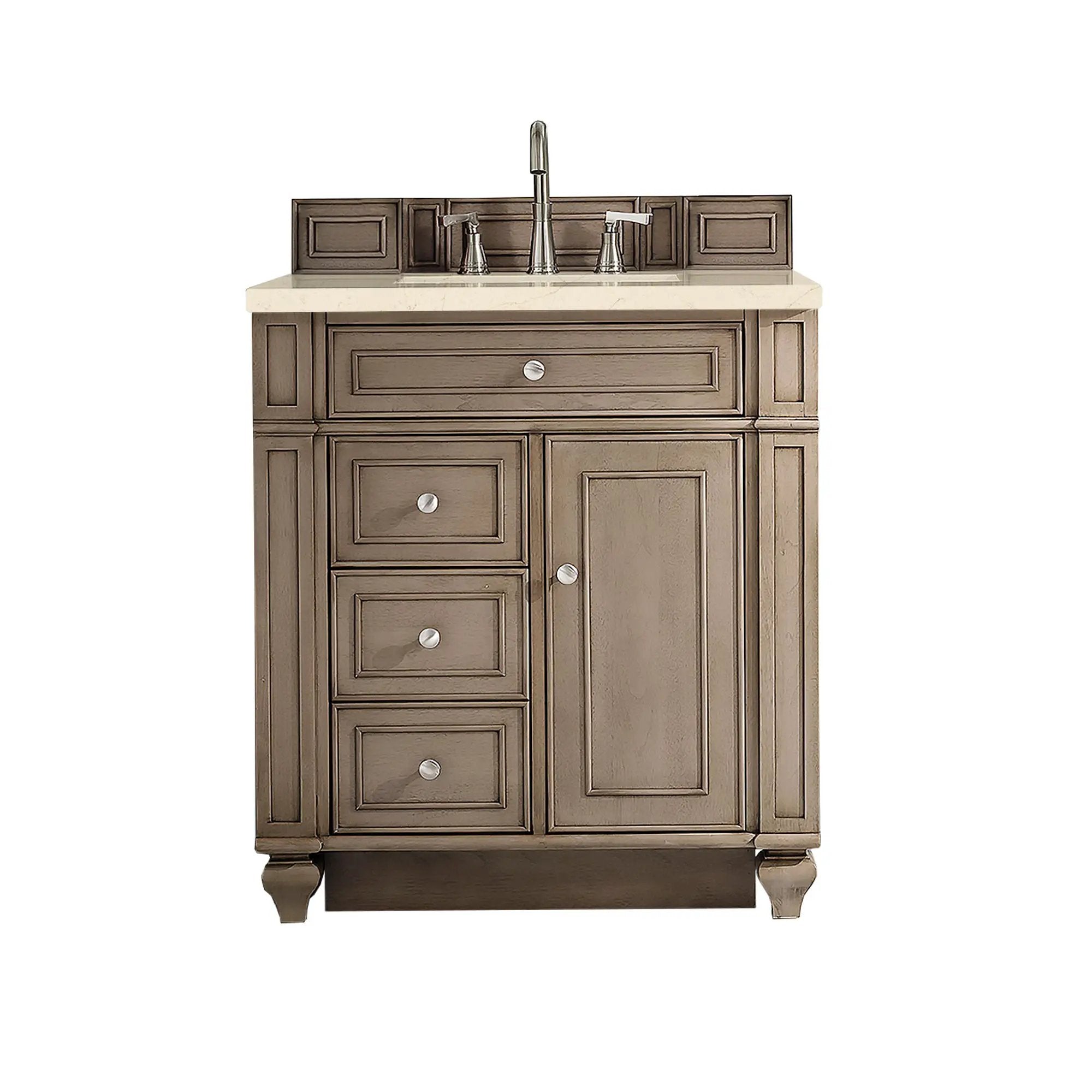 James Martin Bristol 30" Single Vanity Set - Whitewashed Walnut by James Martin Vanities