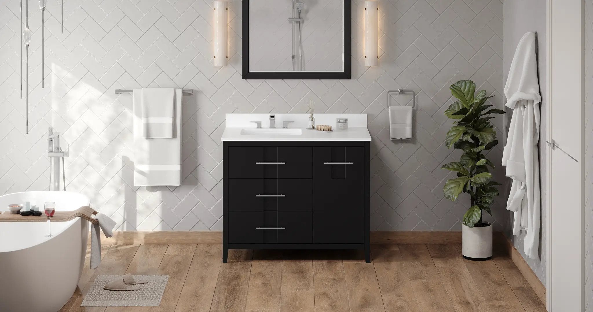 black vanity