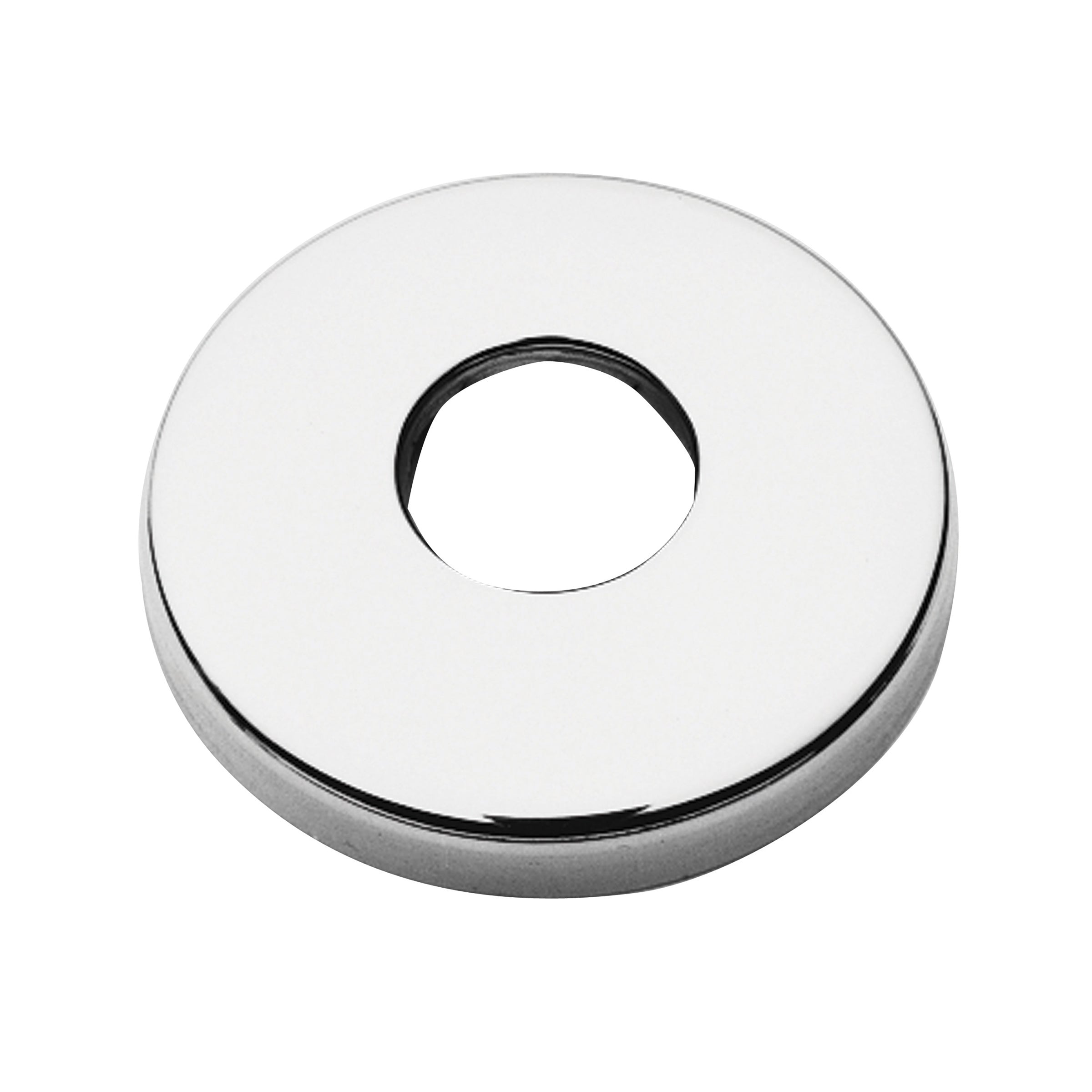 polished chrome shower arm flange