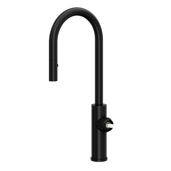 Rohl Eclissi Pull-Down Bar/Food Prep Kitchen Faucet with C-Spout - Less Handle by Rohl