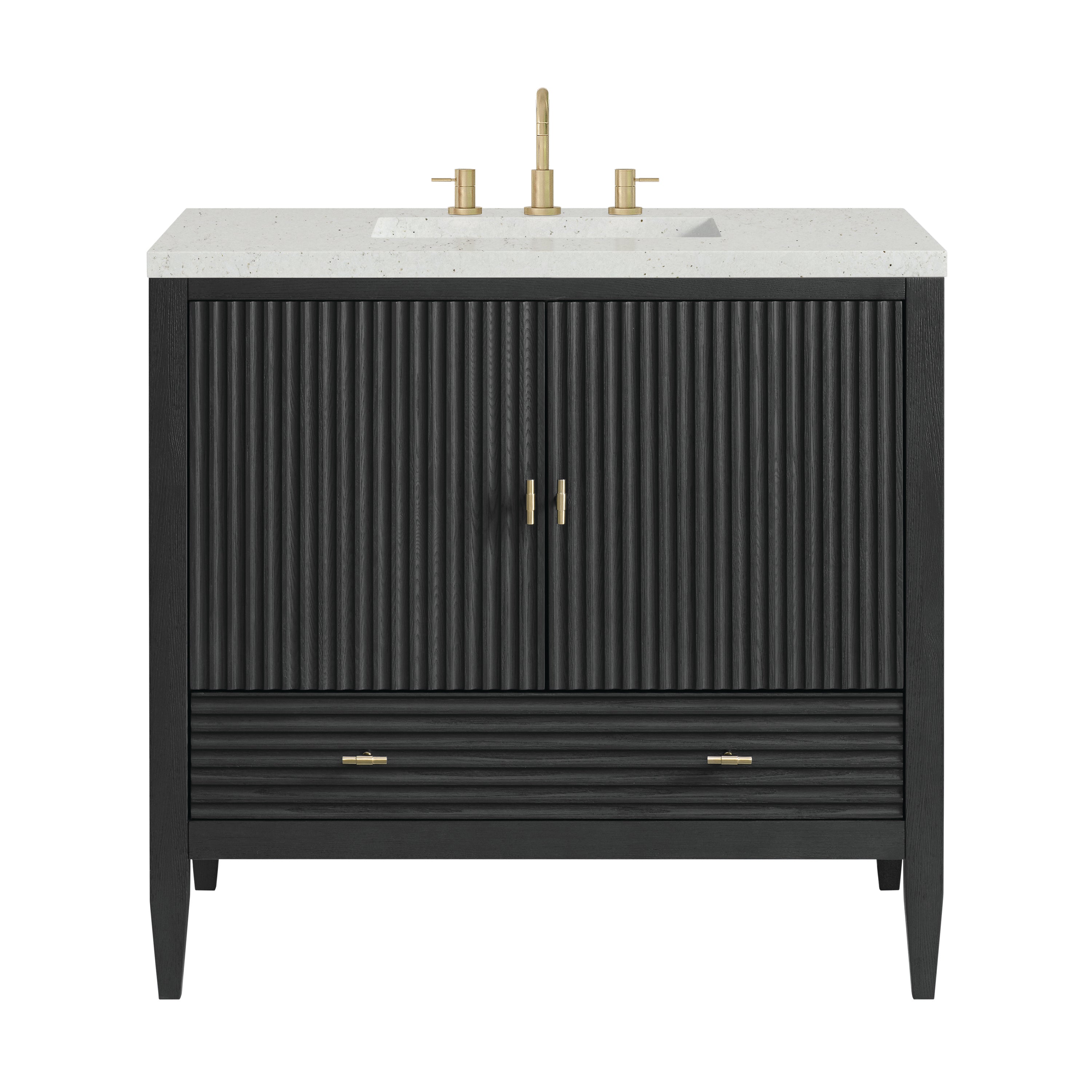 James Martin Vanities Myrrin 36" Vanity - Carbon Oak