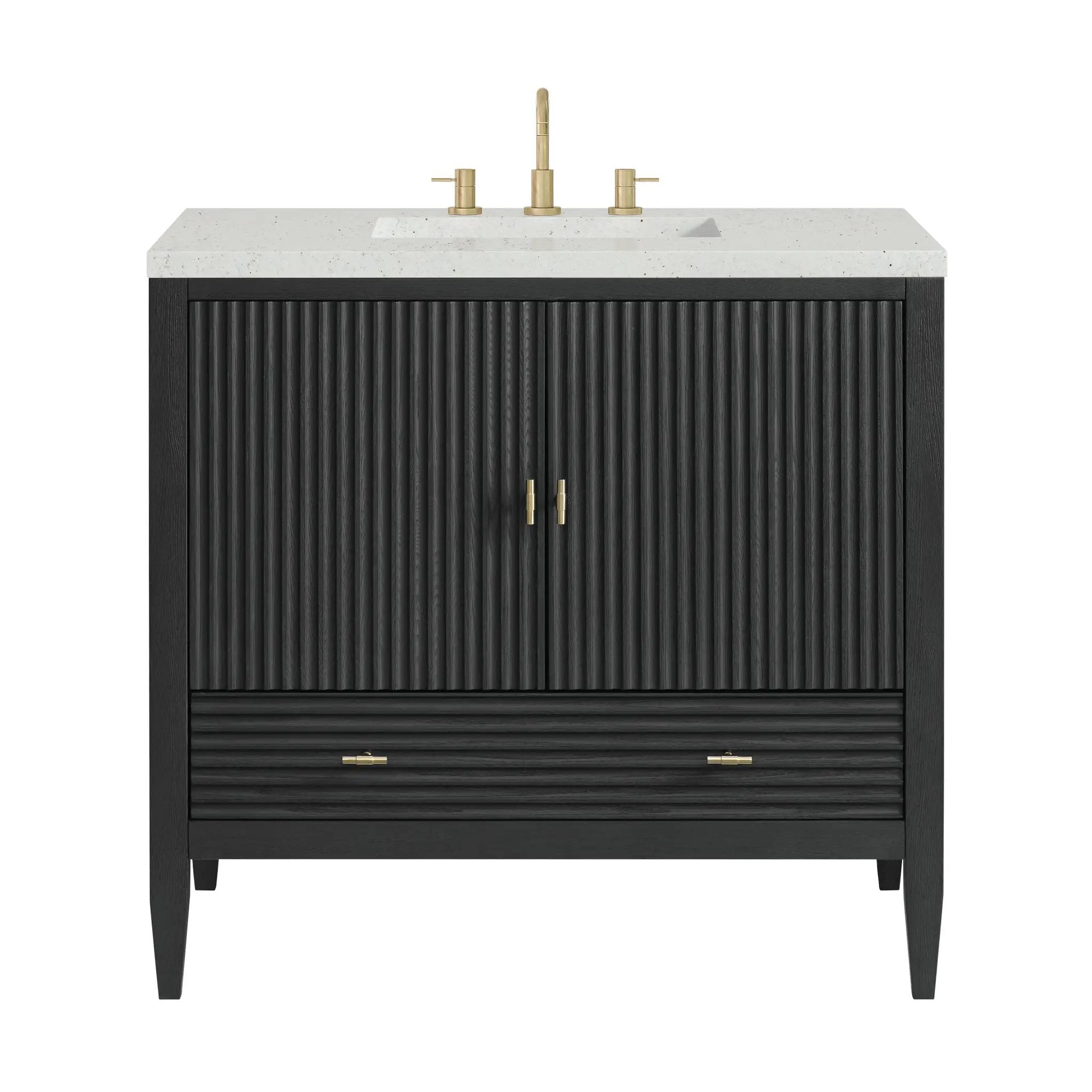 James Martin Myrrin 36" Vanity Set - Carbon Oak by James Martin Vanities