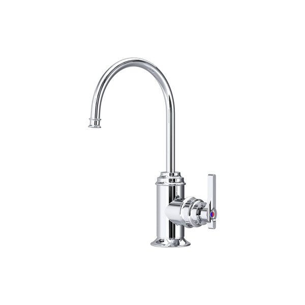 polished chrome kitchen faucet