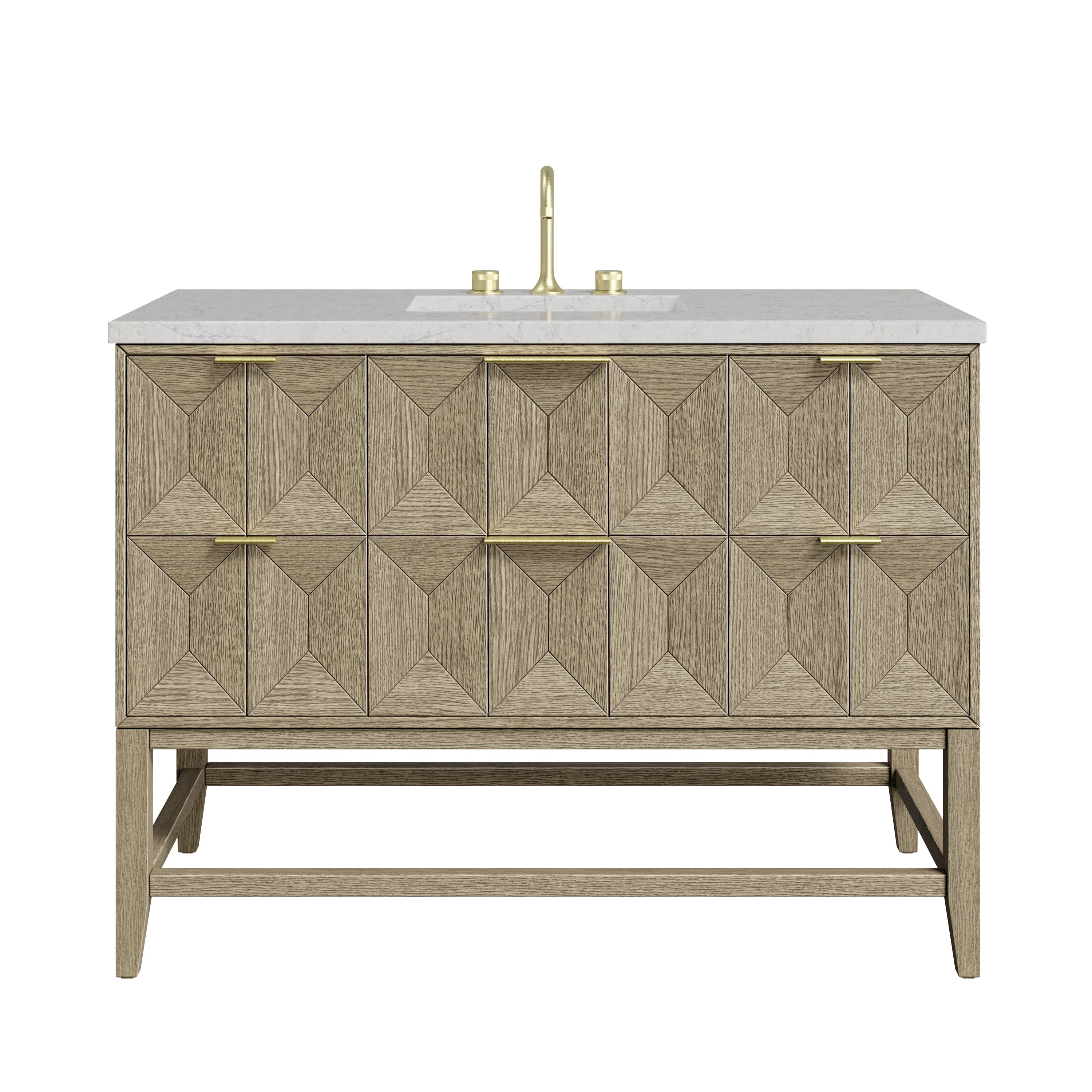 James Martin Vanities Emmeline 48" Single Vanity - Pebble Oak