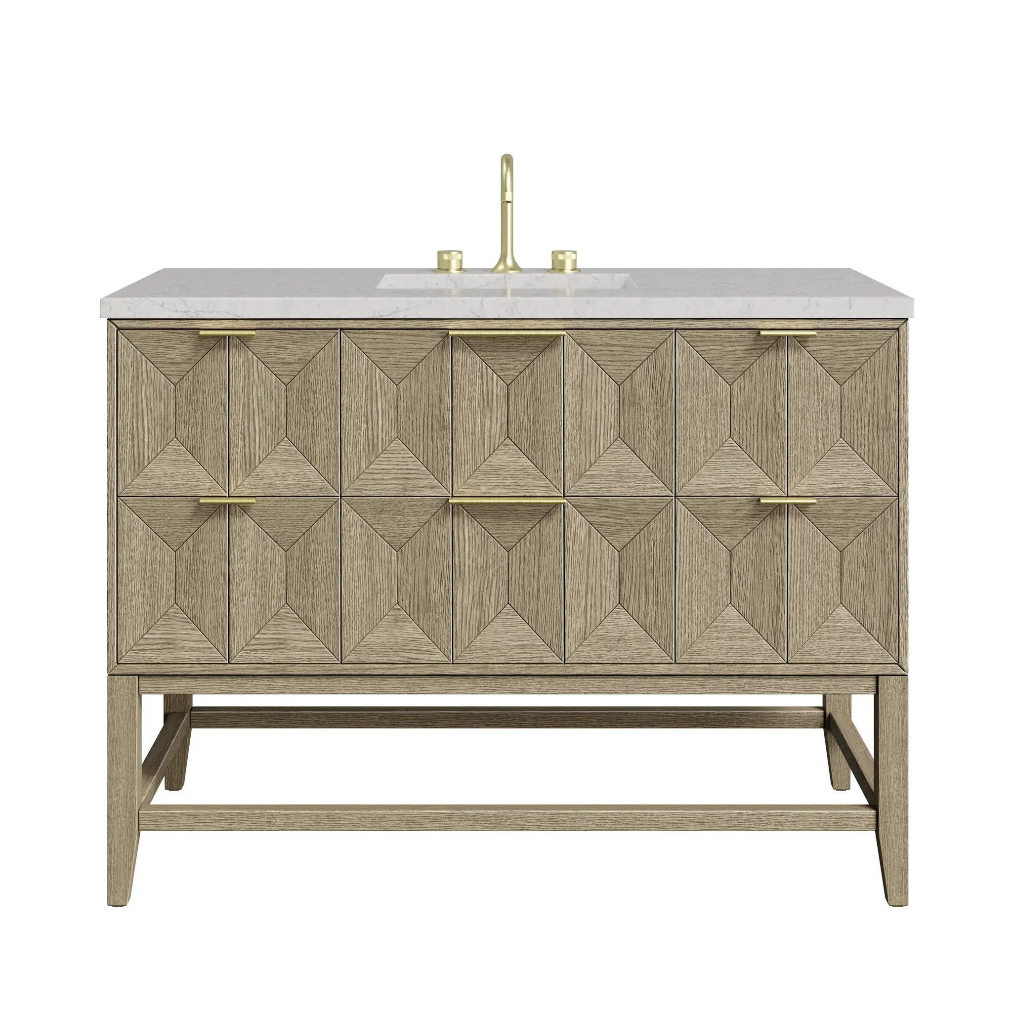 James Martin Emmeline 48" Single Vanity Set - Pebble Oak by James Martin Vanities