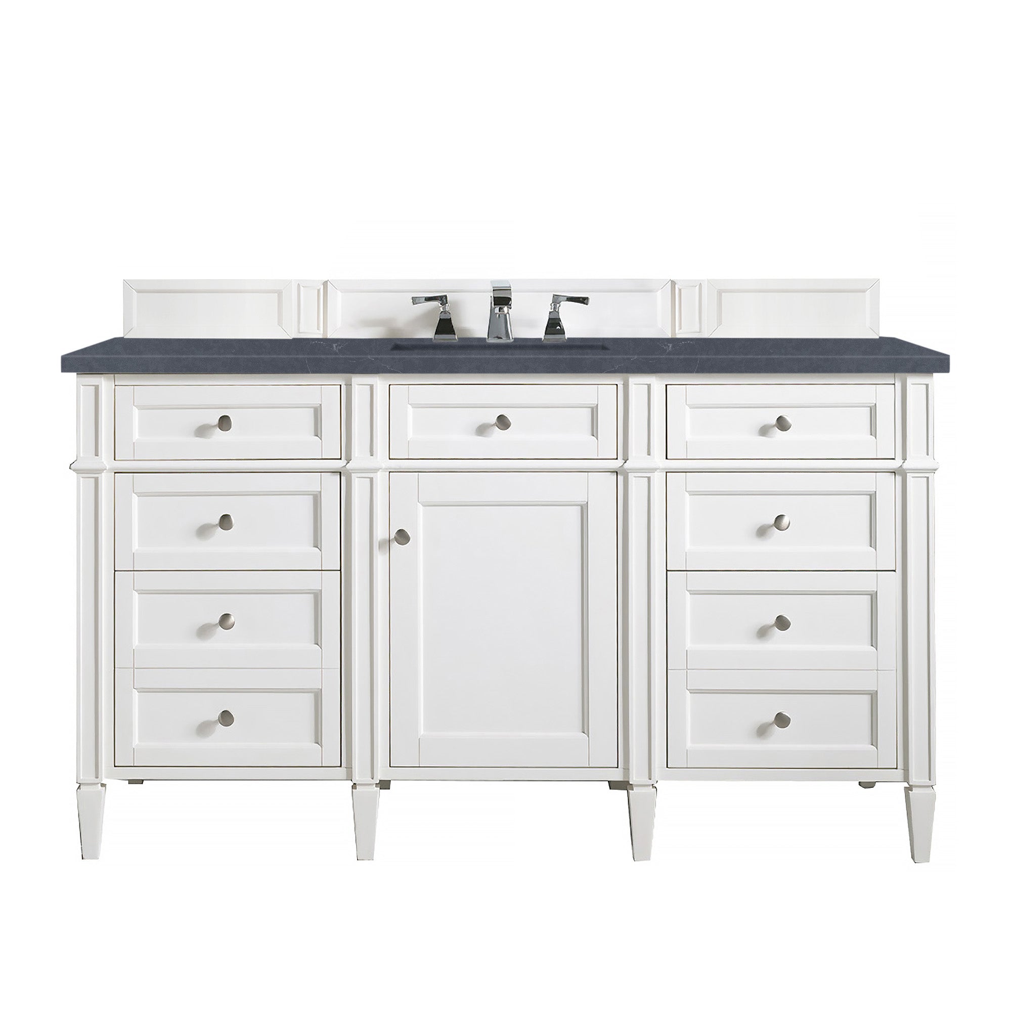 James Martin Vanities Brittany 60" Single Vanity - Bright White