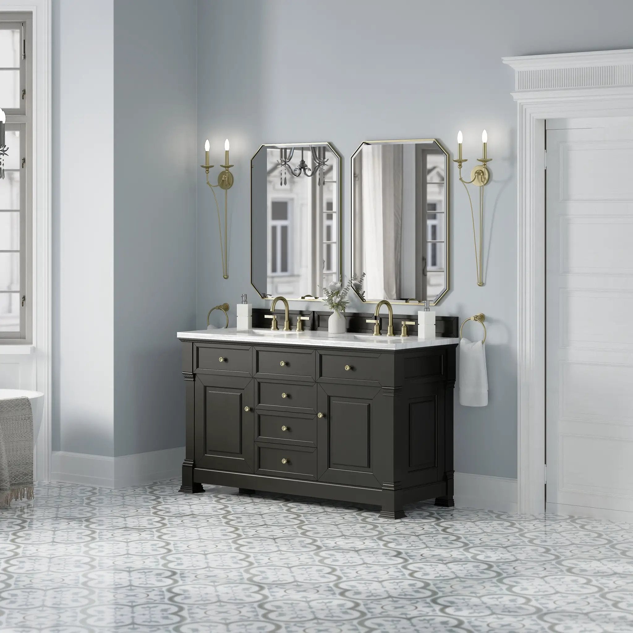 black onyx vanity