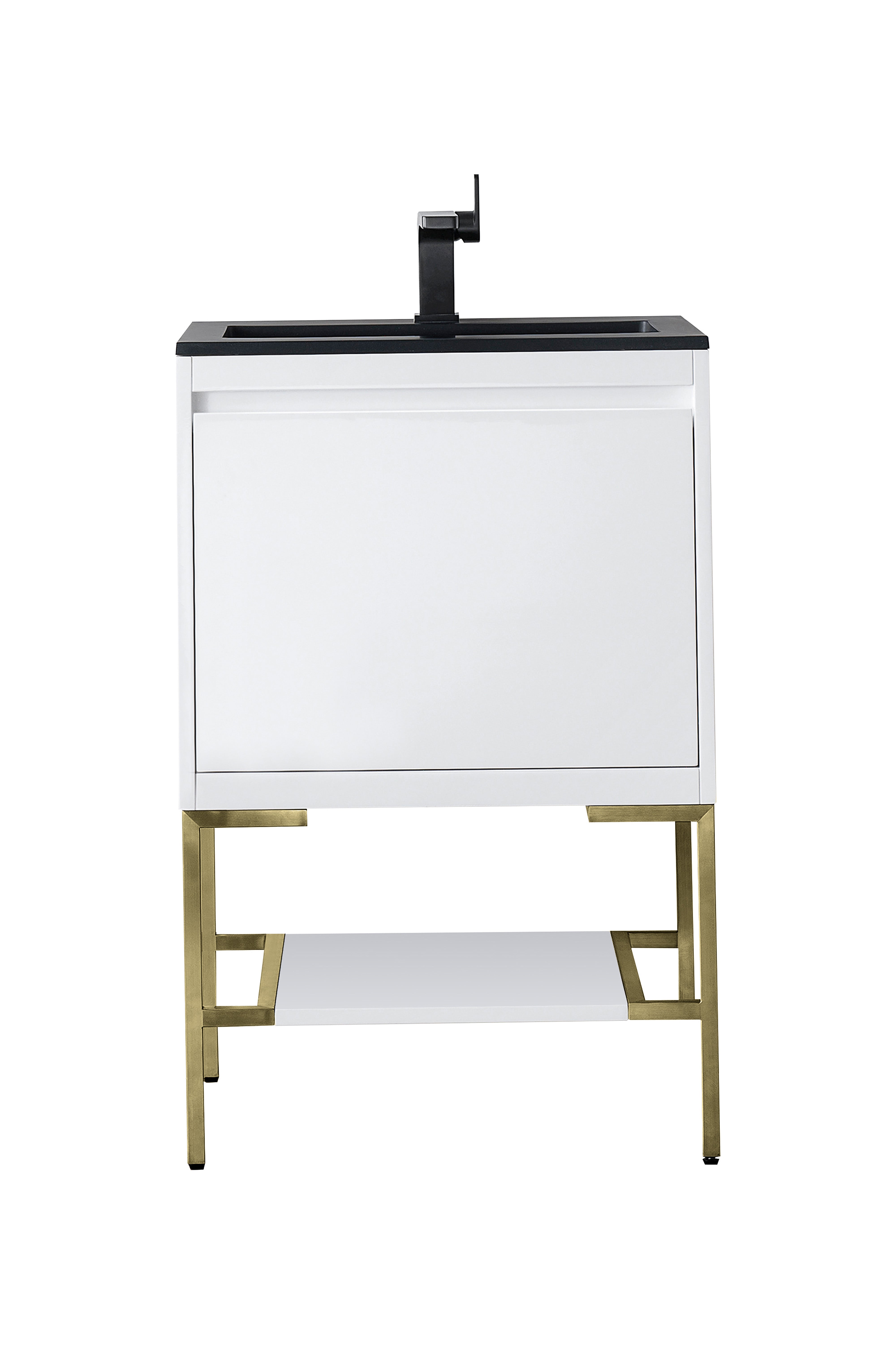 charcoal black composite stone top vanity