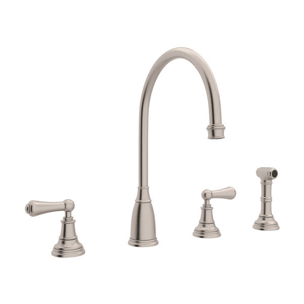 Rohl Georgian Era Two Handle Kitchen Faucet with Side Spray