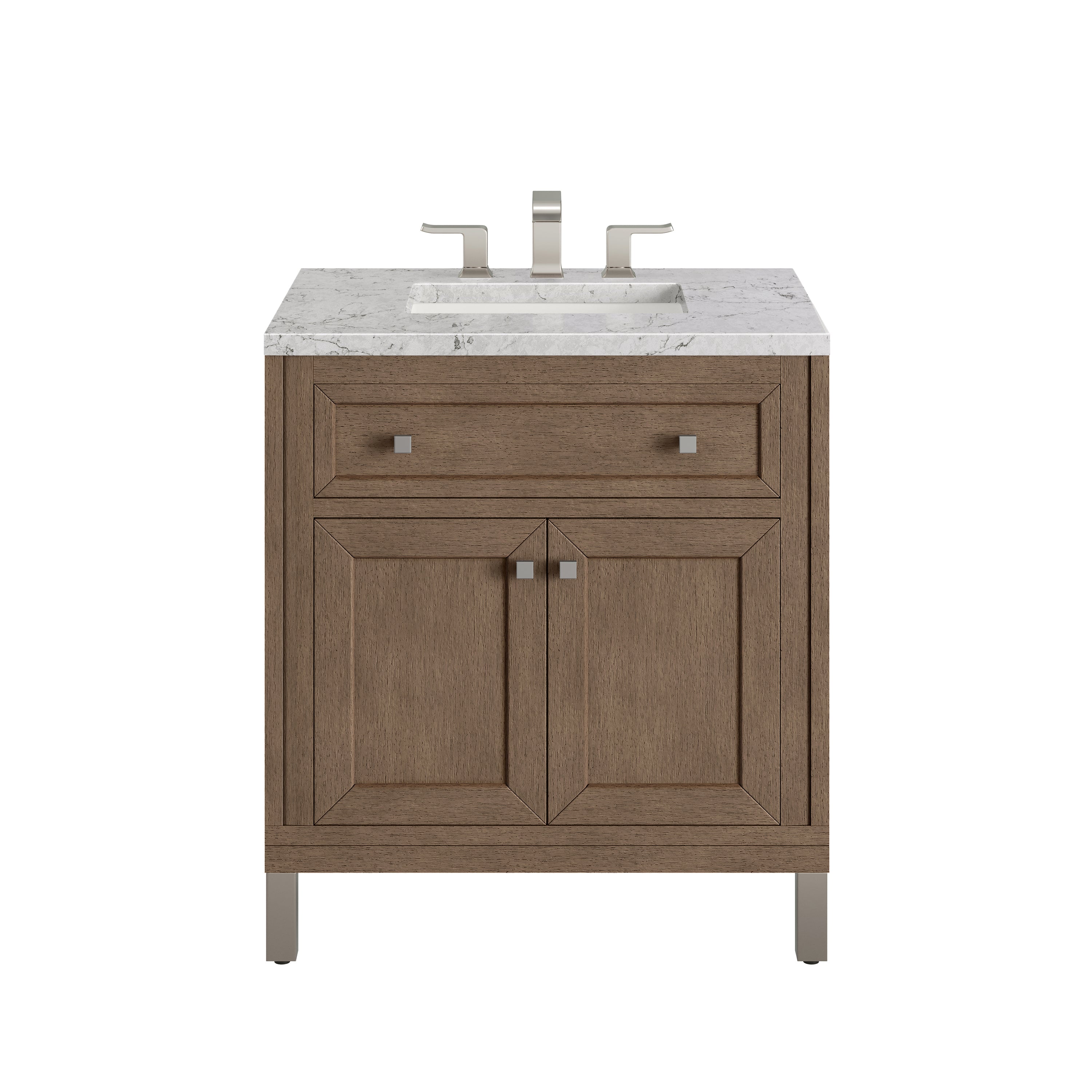 James Martin Vanities Chicago 30" Single Vanity - Whitewashed Walnut