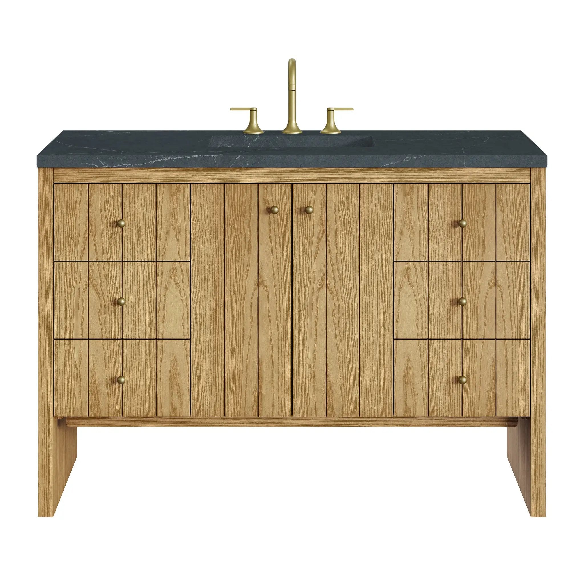 James Martin Hudson 48" Single Vanity Set - Light Natural Oak by James Martin Vanities