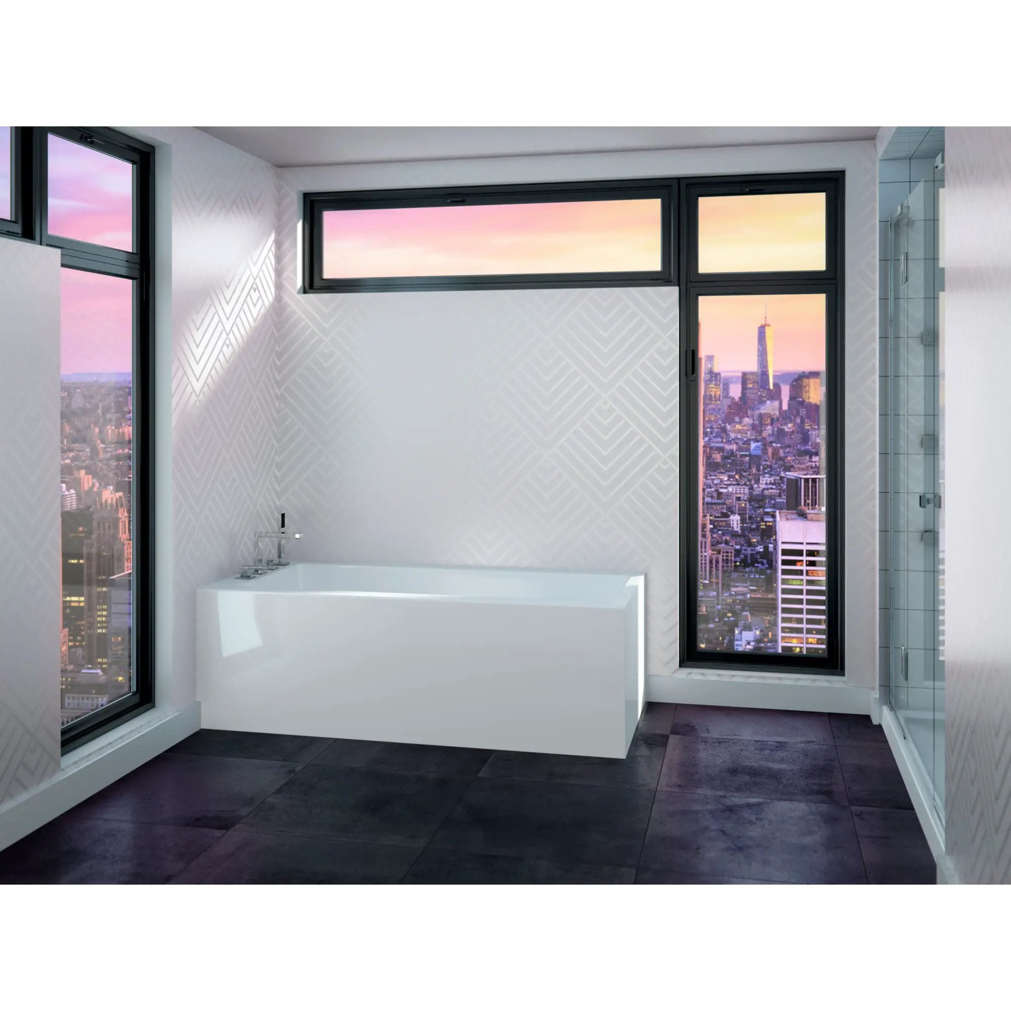 white bathtub