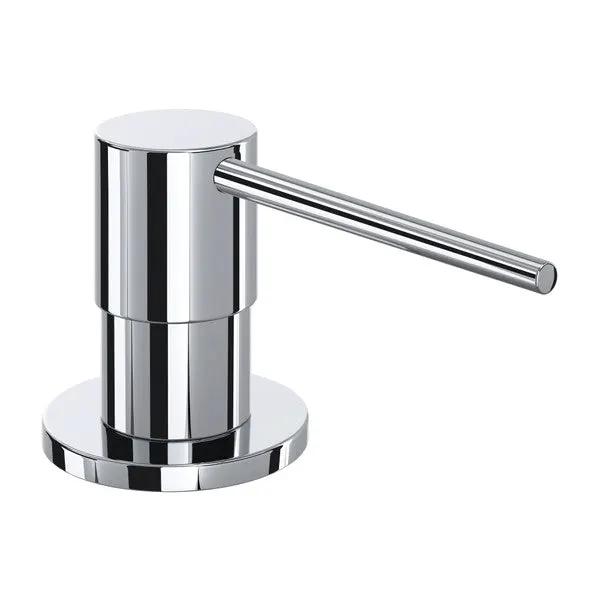 polished chrome soap dispenser
