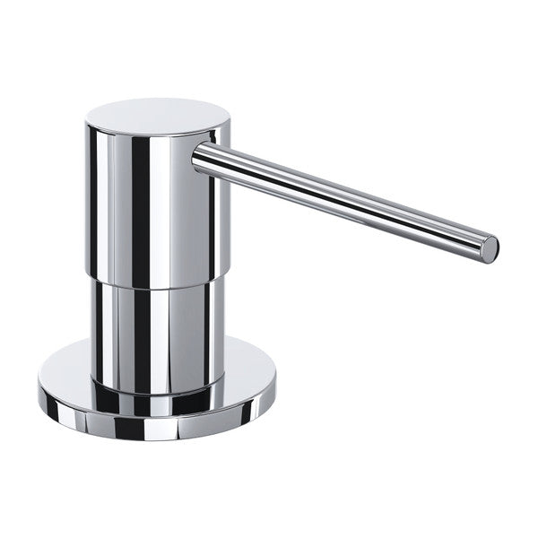 polished chrome soap dispenser
