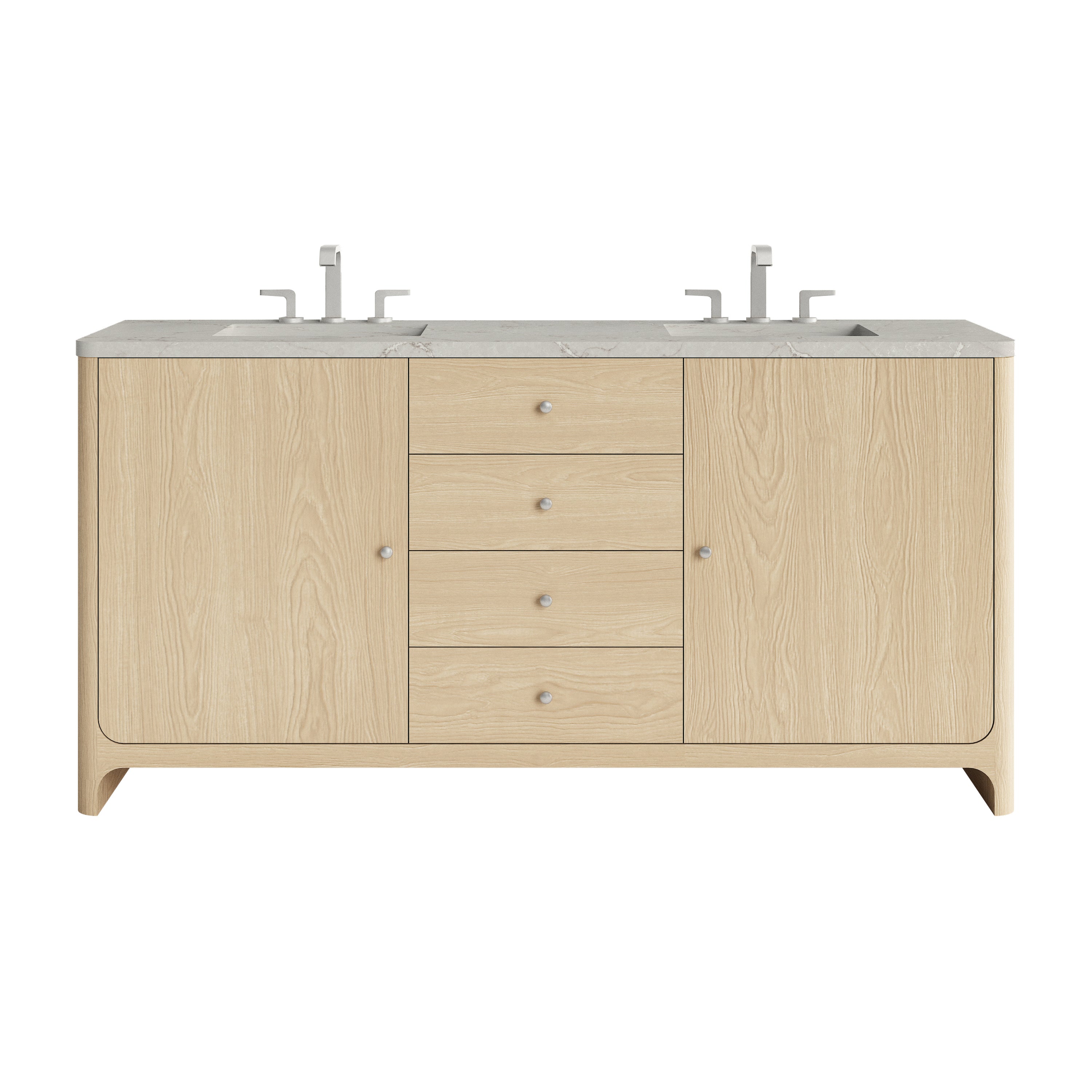 James Martin Gracyn 72" Double Vanity Set - Coastal Driftwood
