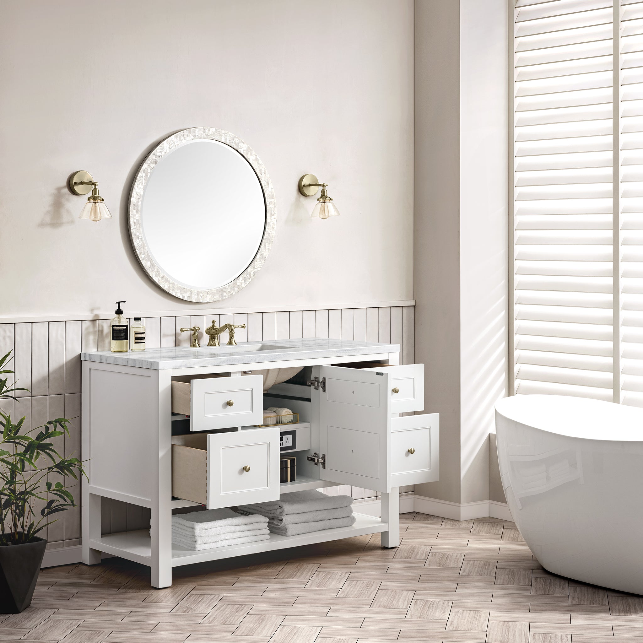 arctic fall top vanity