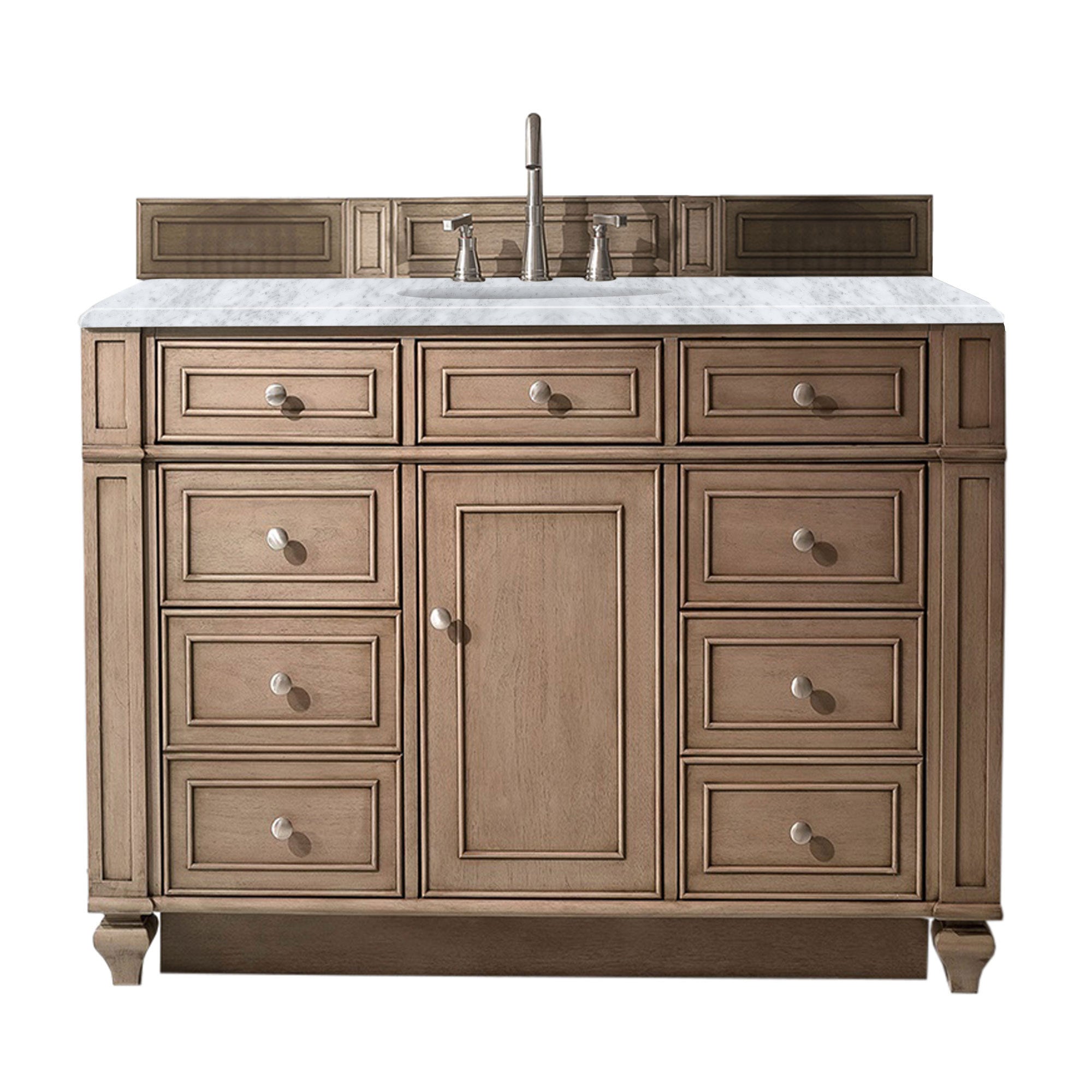 James Martin Vanities Bristol 48" Single Vanity - Whitewashed Walnut