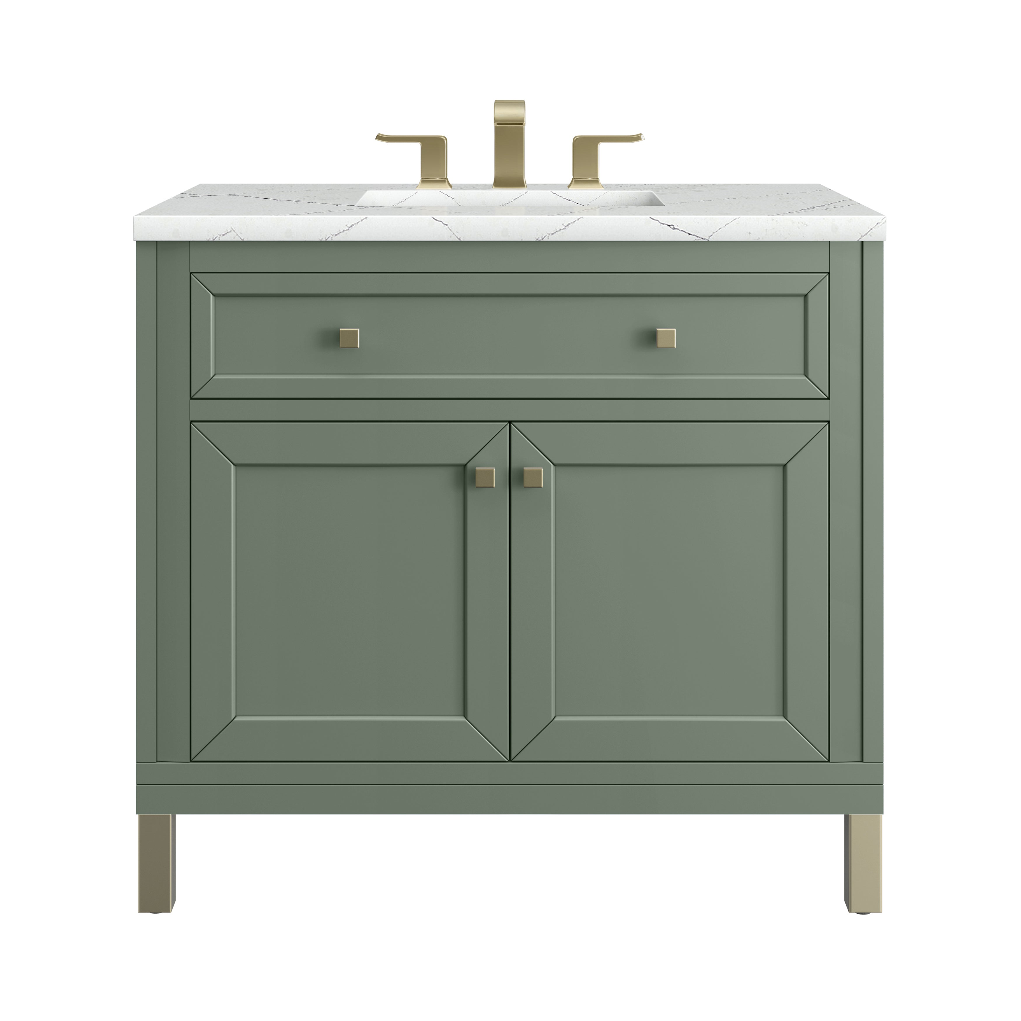 James Martin Vanities Chicago 36" Single Vanity - Smokey Celadon