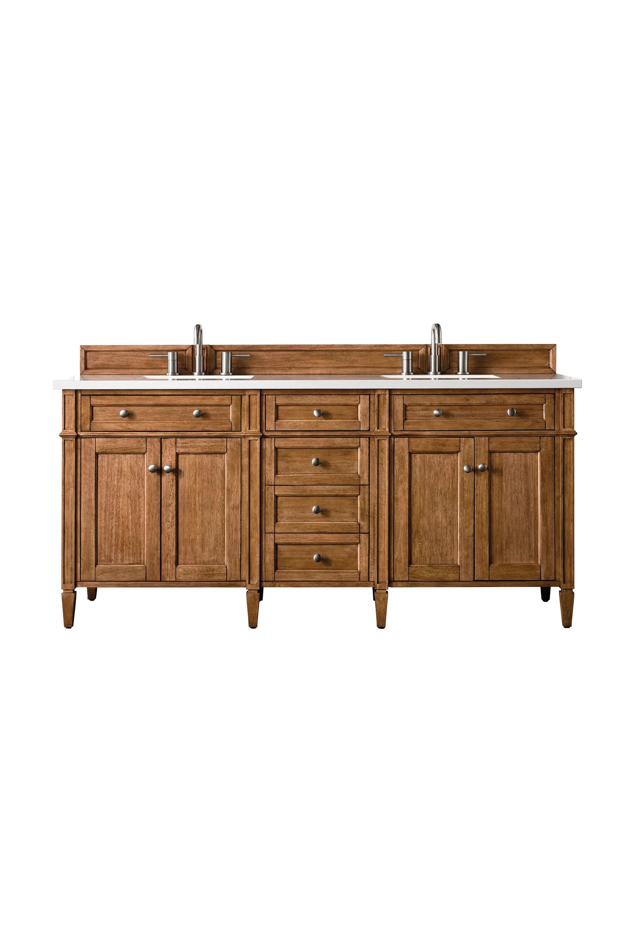 James Martin Brittany 72" Double Vanity Set - Saddle Brown by James Martin Vanities