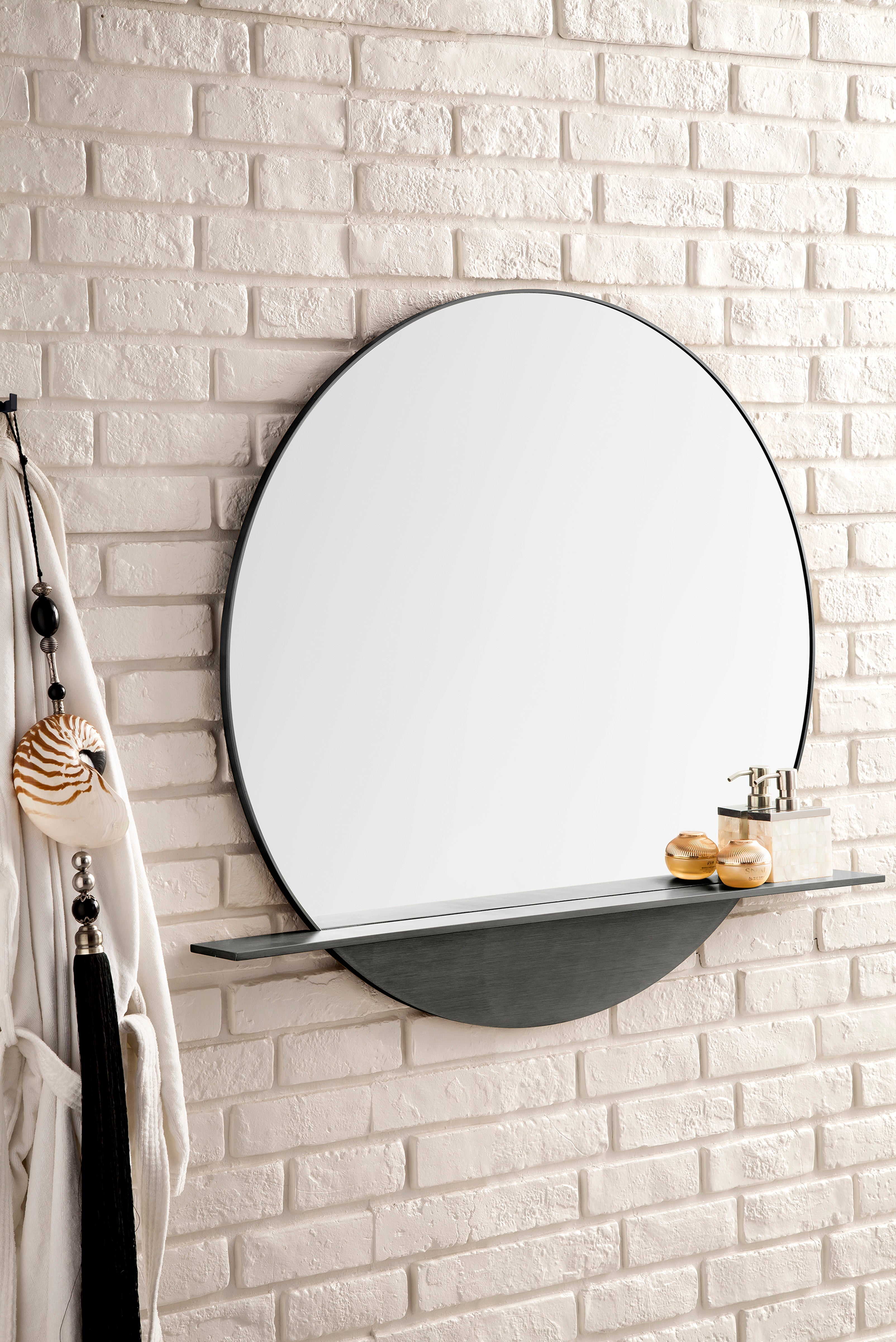 modern iron mirror