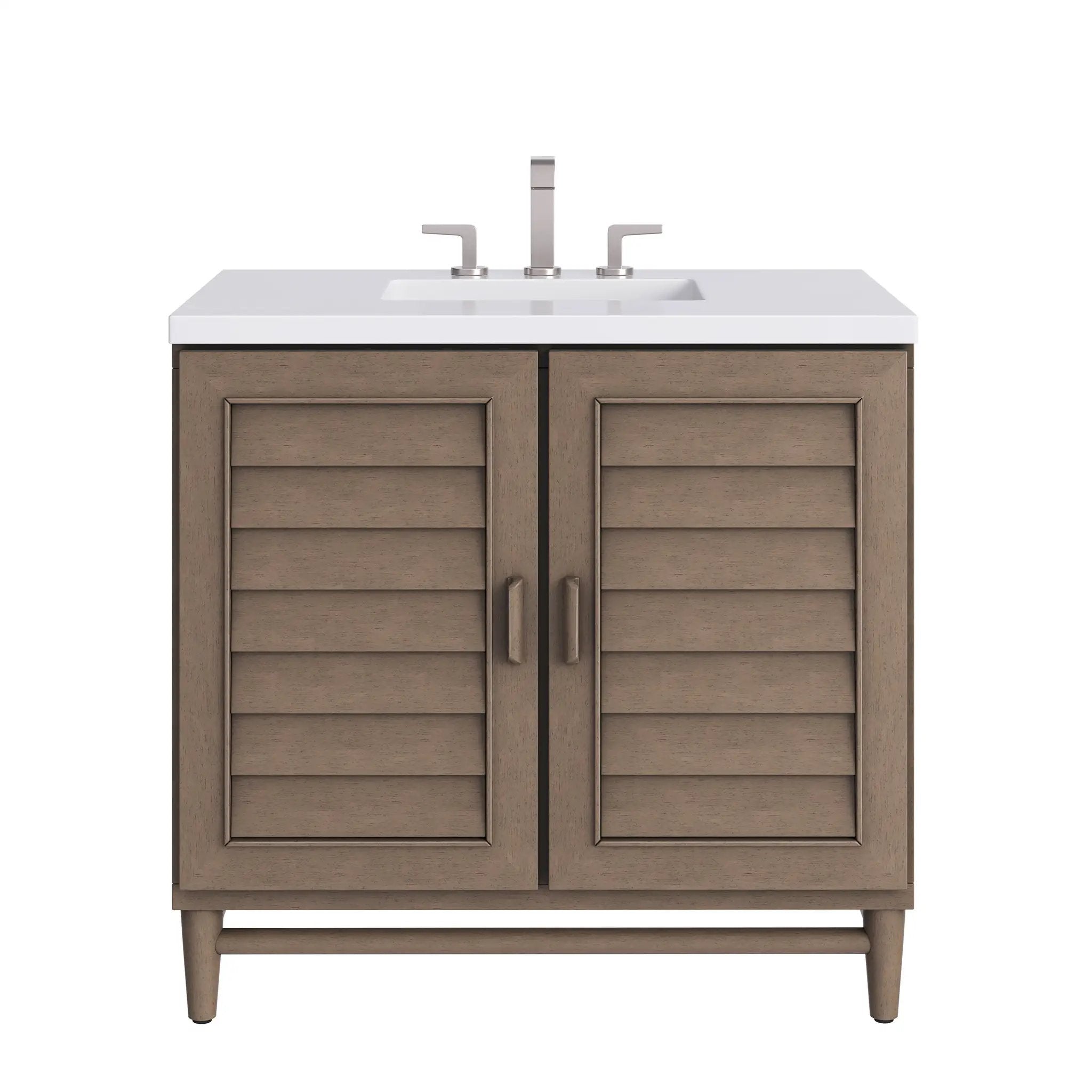 James Martin Portland 36" Single Vanity Set - Whitewashed Walnut by James Martin Vanities