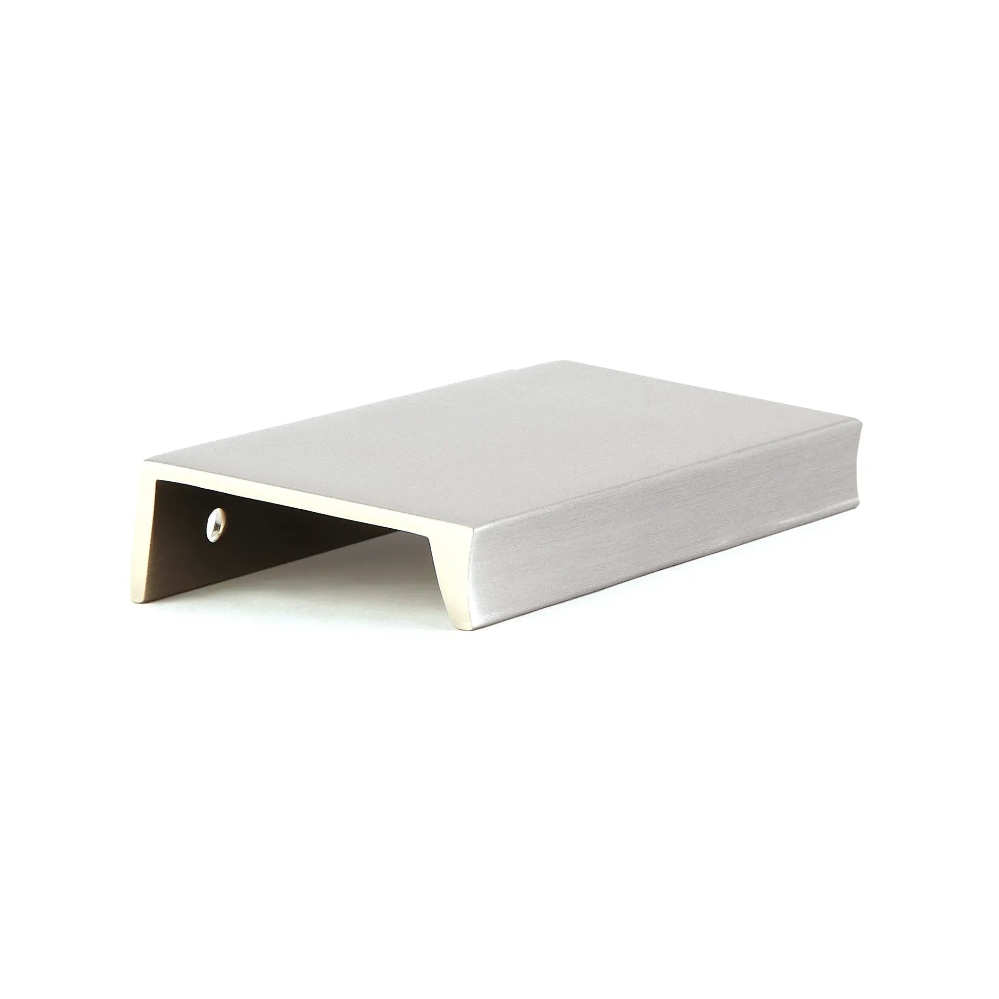 brushed nickel edge pull