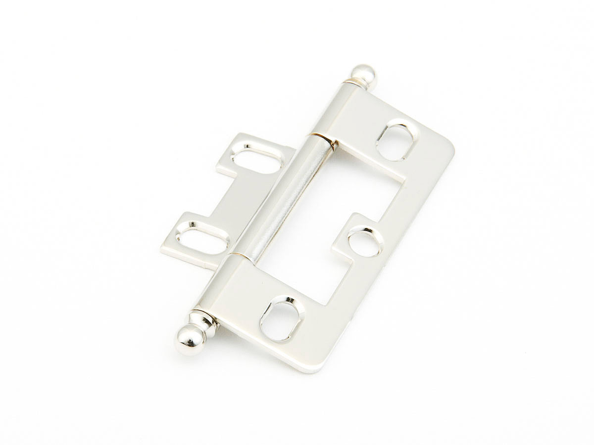 polished nickel hinge