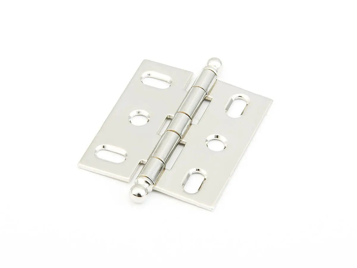 polished nickel hinge