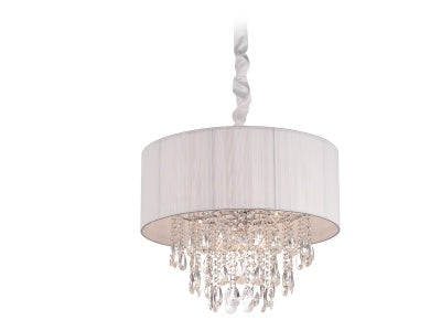 white hanging chandelier