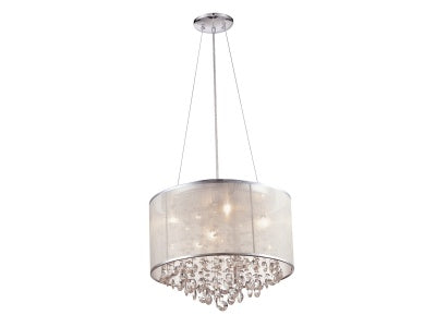 silver flushmount hanging